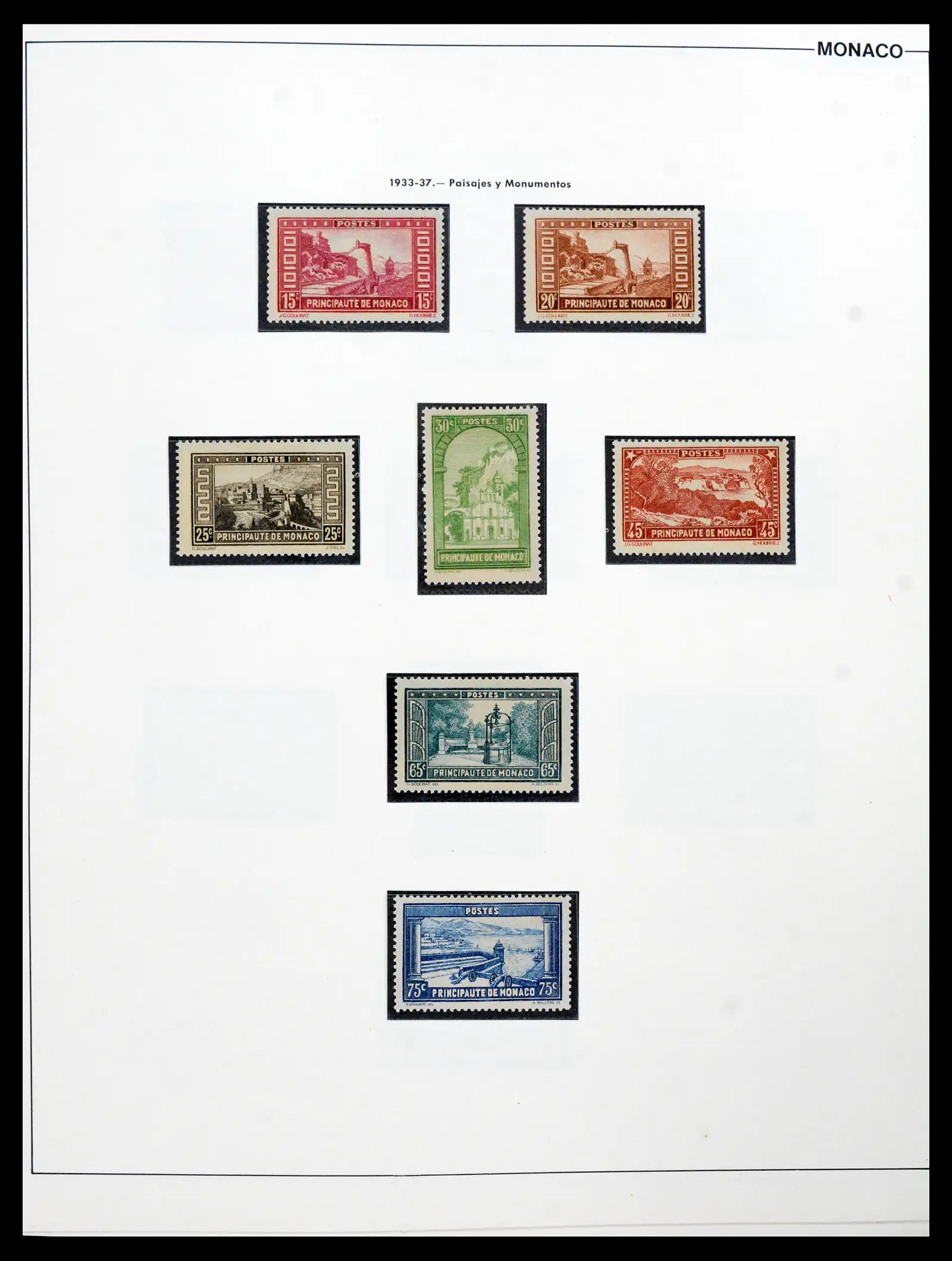 42219 0020 - Postzegelverzameling 42219 Monaco 1885-1962.