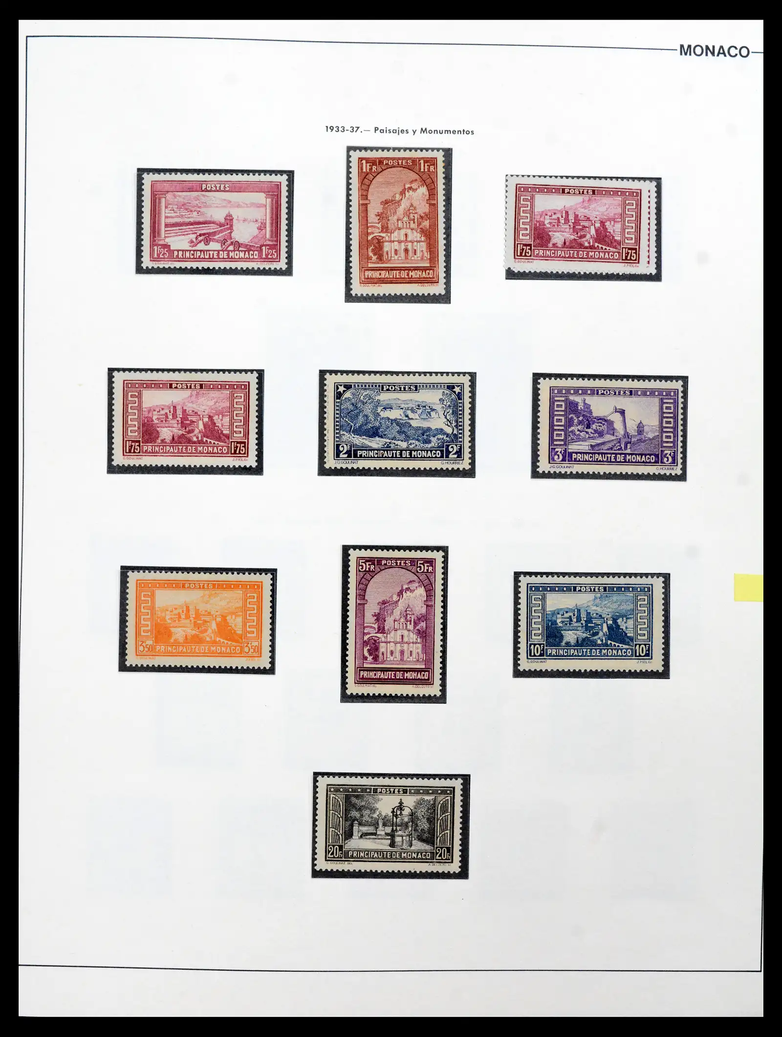 42219 0021 - Postzegelverzameling 42219 Monaco 1885-1962.