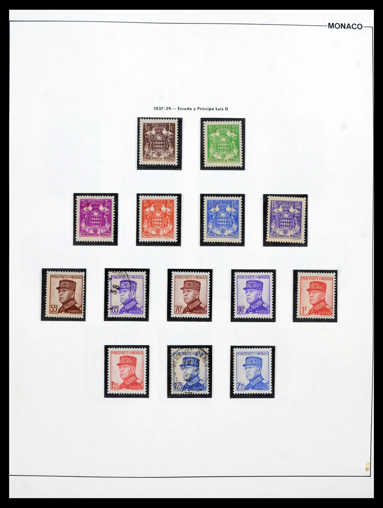 42219 0023 - Postzegelverzameling 42219 Monaco 1885-1962.