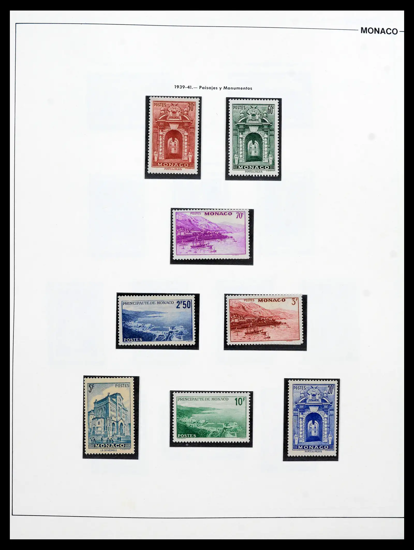 42219 0025 - Postzegelverzameling 42219 Monaco 1885-1962.