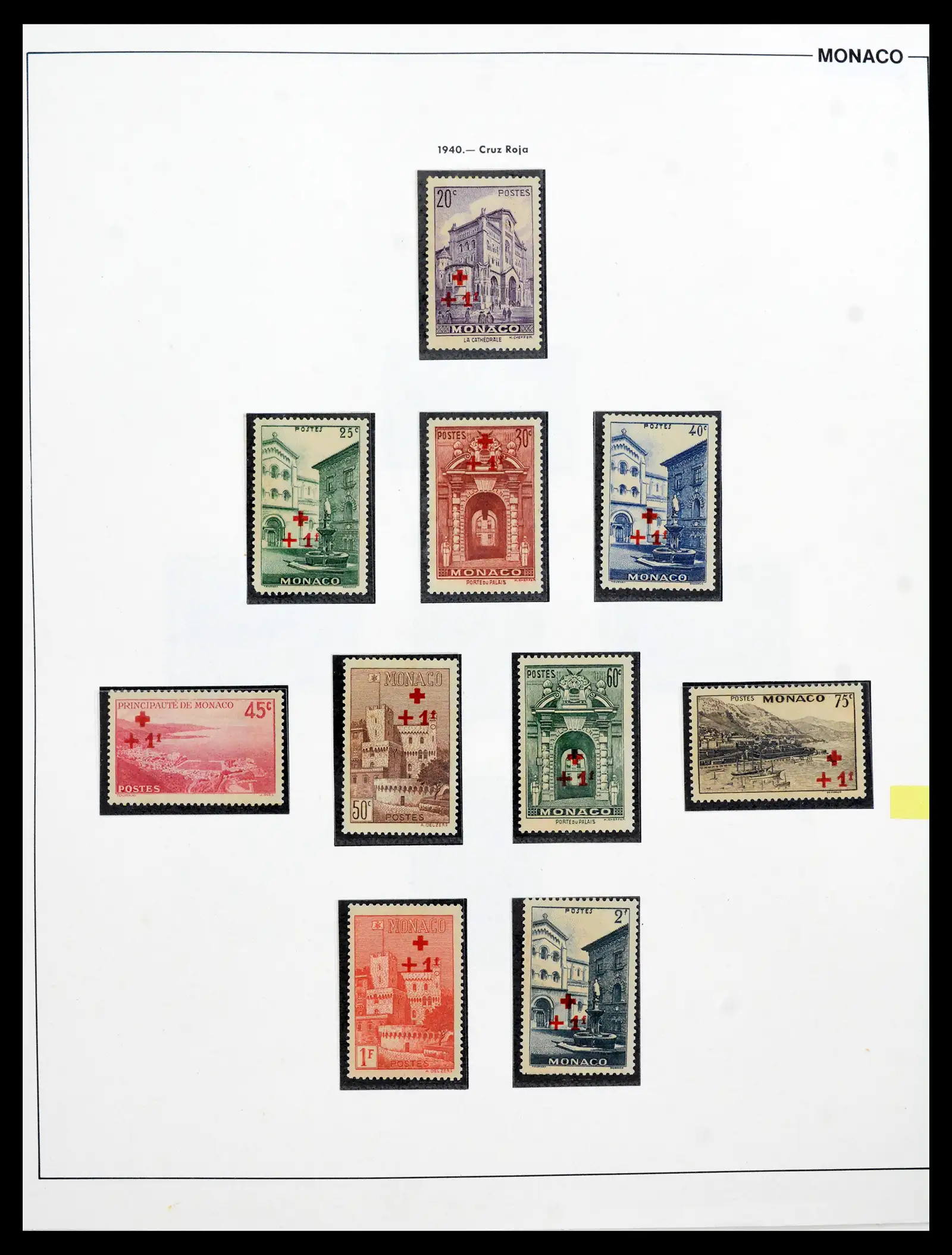 42219 0029 - Postzegelverzameling 42219 Monaco 1885-1962.
