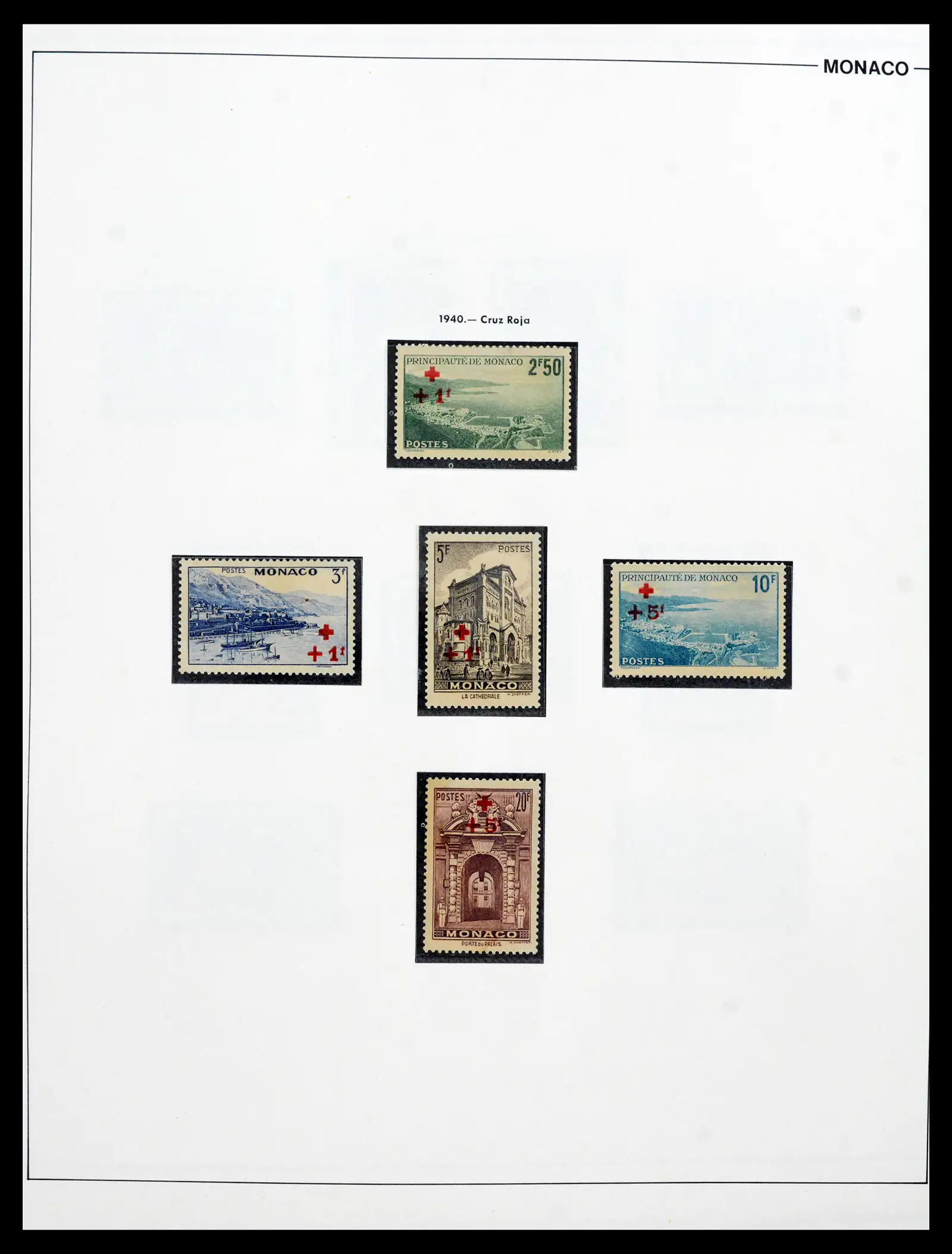 42219 0030 - Postzegelverzameling 42219 Monaco 1885-1962.