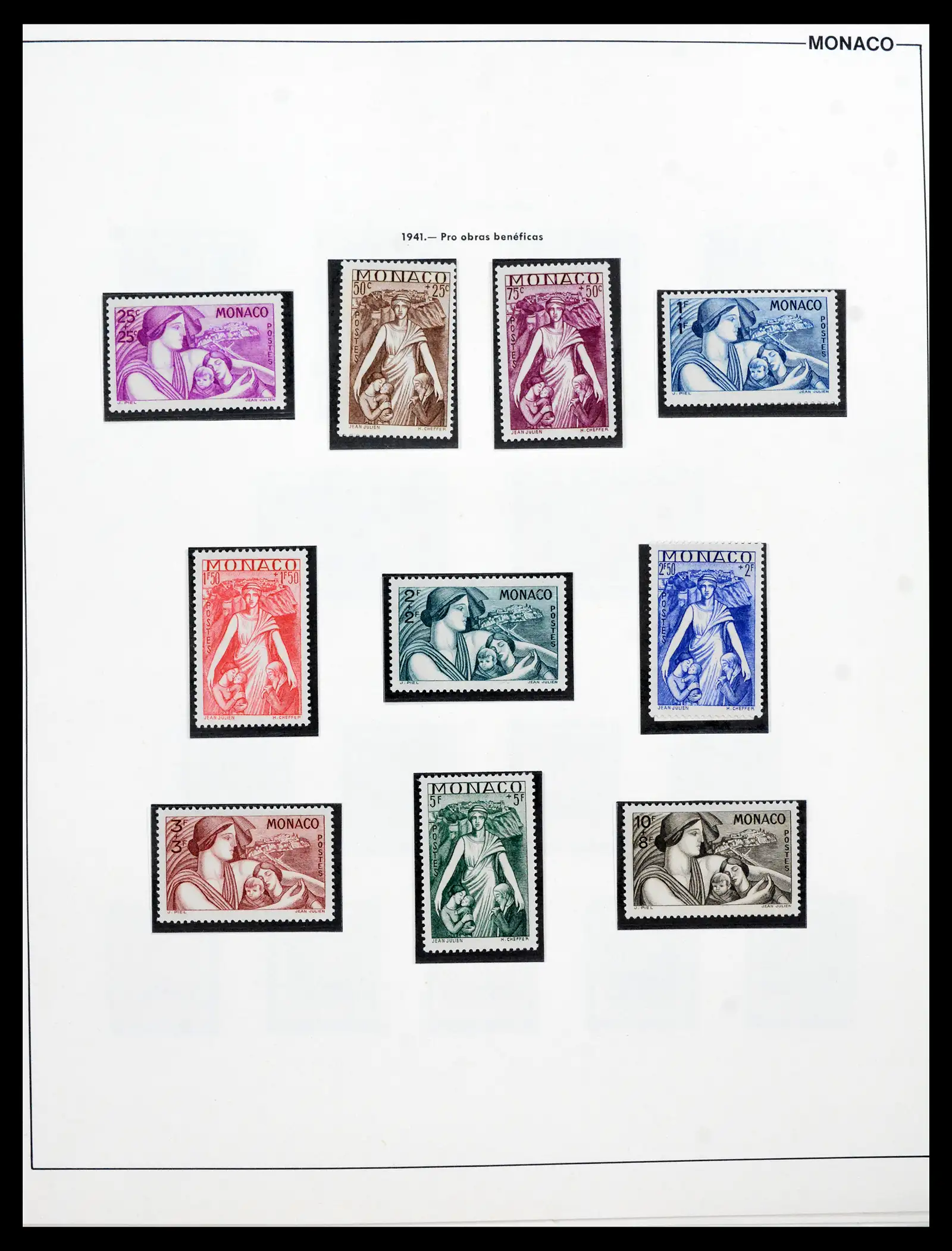 42219 0031 - Postzegelverzameling 42219 Monaco 1885-1962.