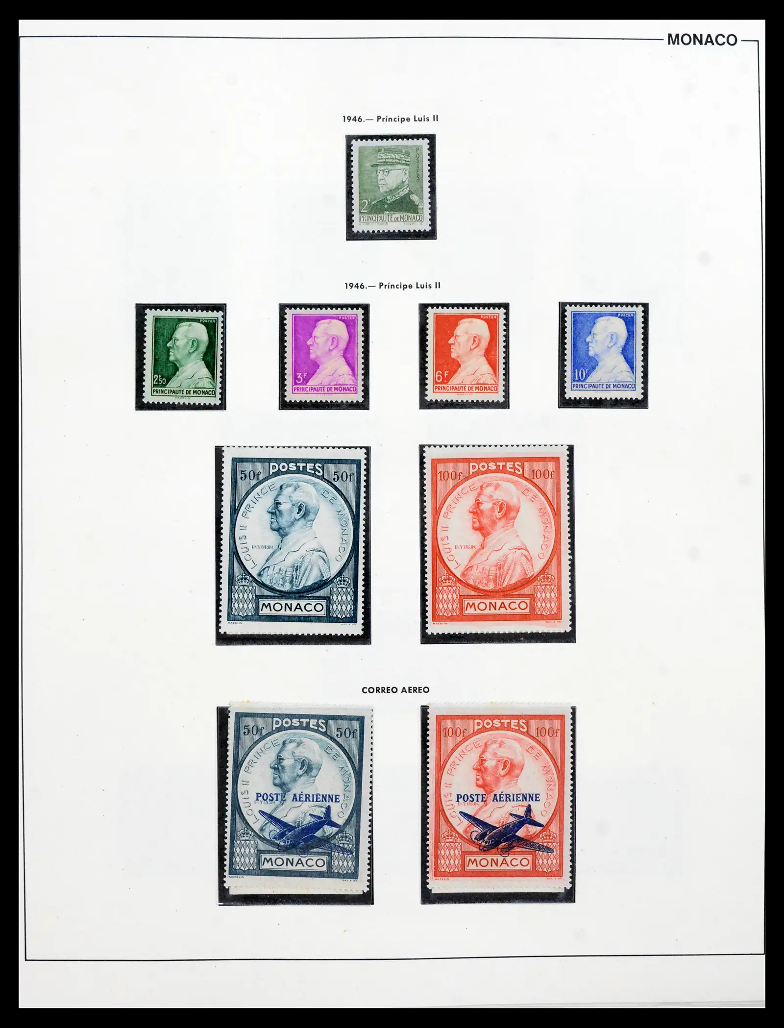 42219 0036 - Postzegelverzameling 42219 Monaco 1885-1962.