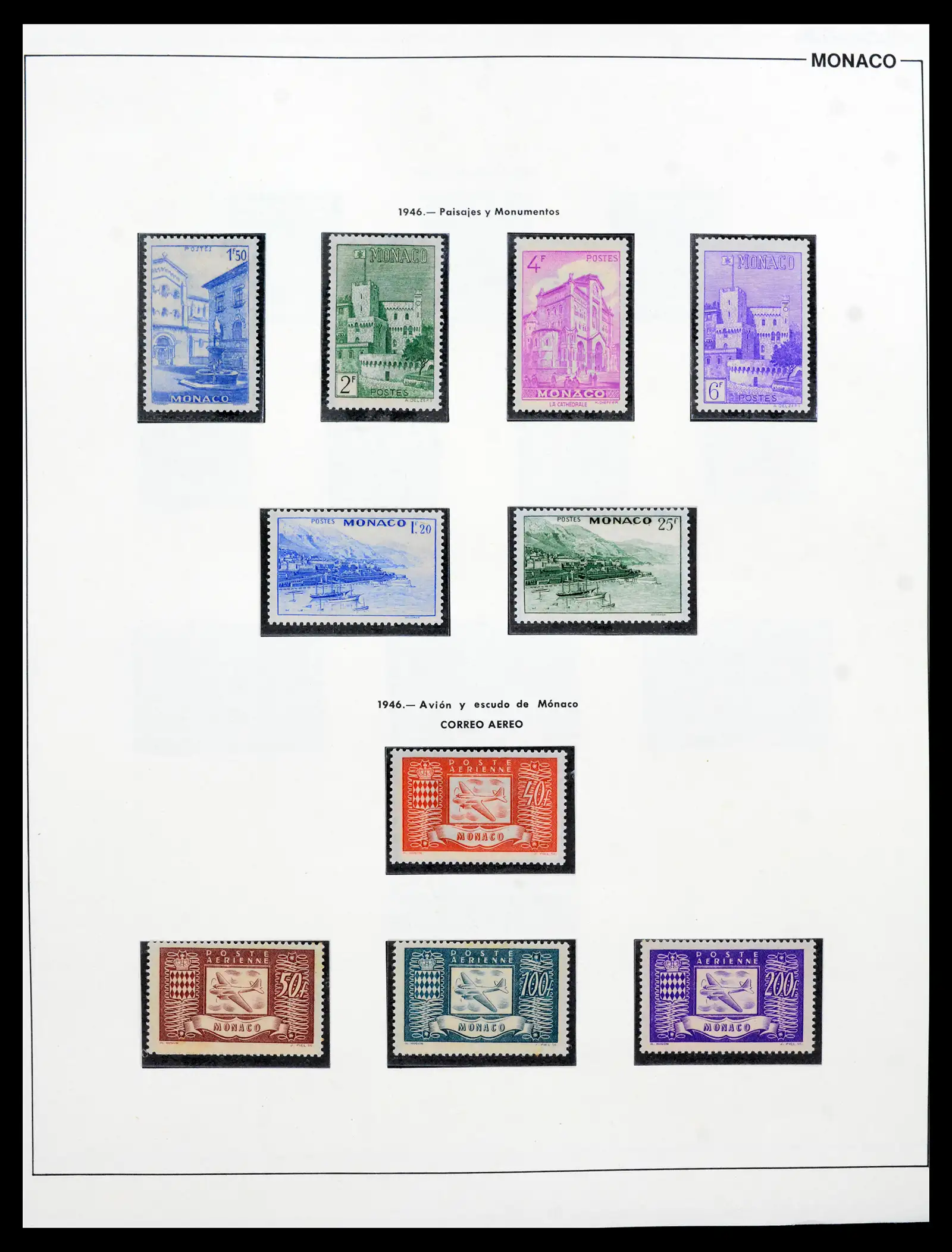 42219 0037 - Postzegelverzameling 42219 Monaco 1885-1962.