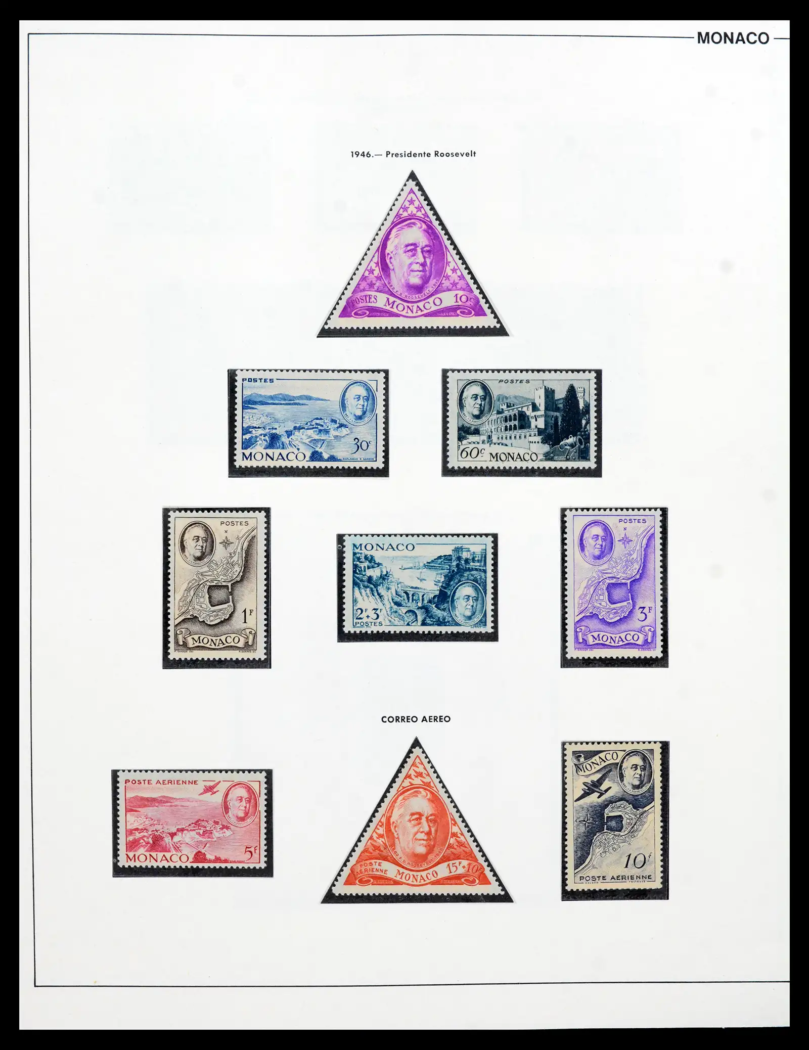 42219 0039 - Postzegelverzameling 42219 Monaco 1885-1962.