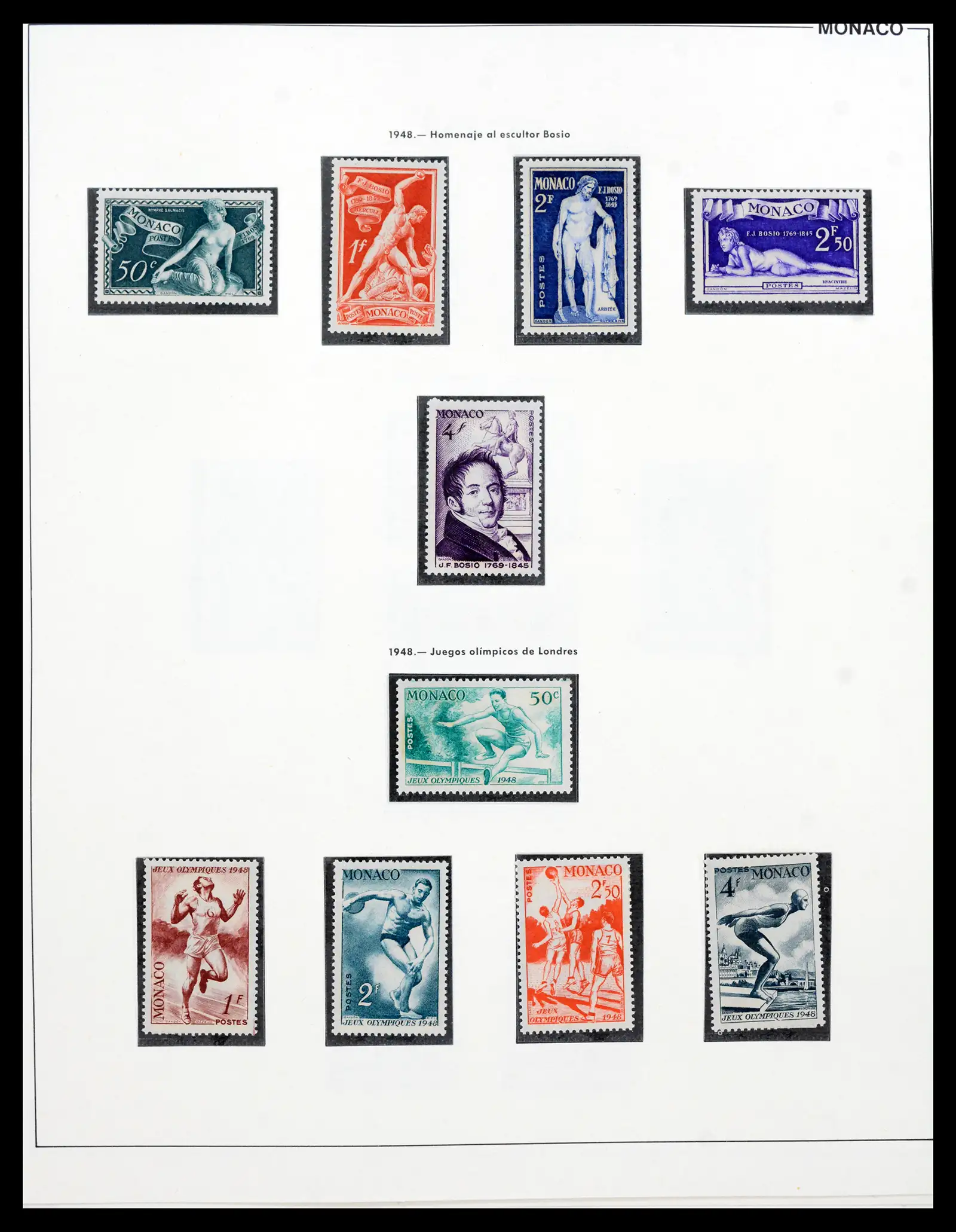42219 0041 - Postzegelverzameling 42219 Monaco 1885-1962.