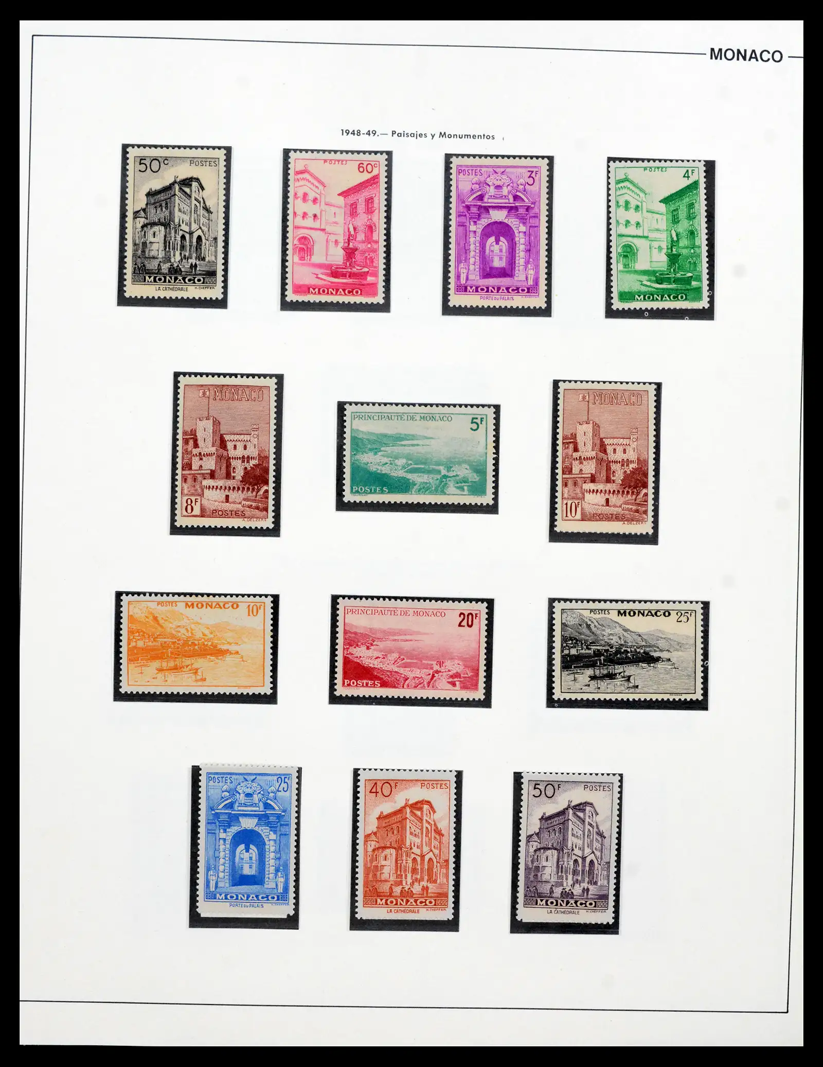 42219 0043 - Postzegelverzameling 42219 Monaco 1885-1962.