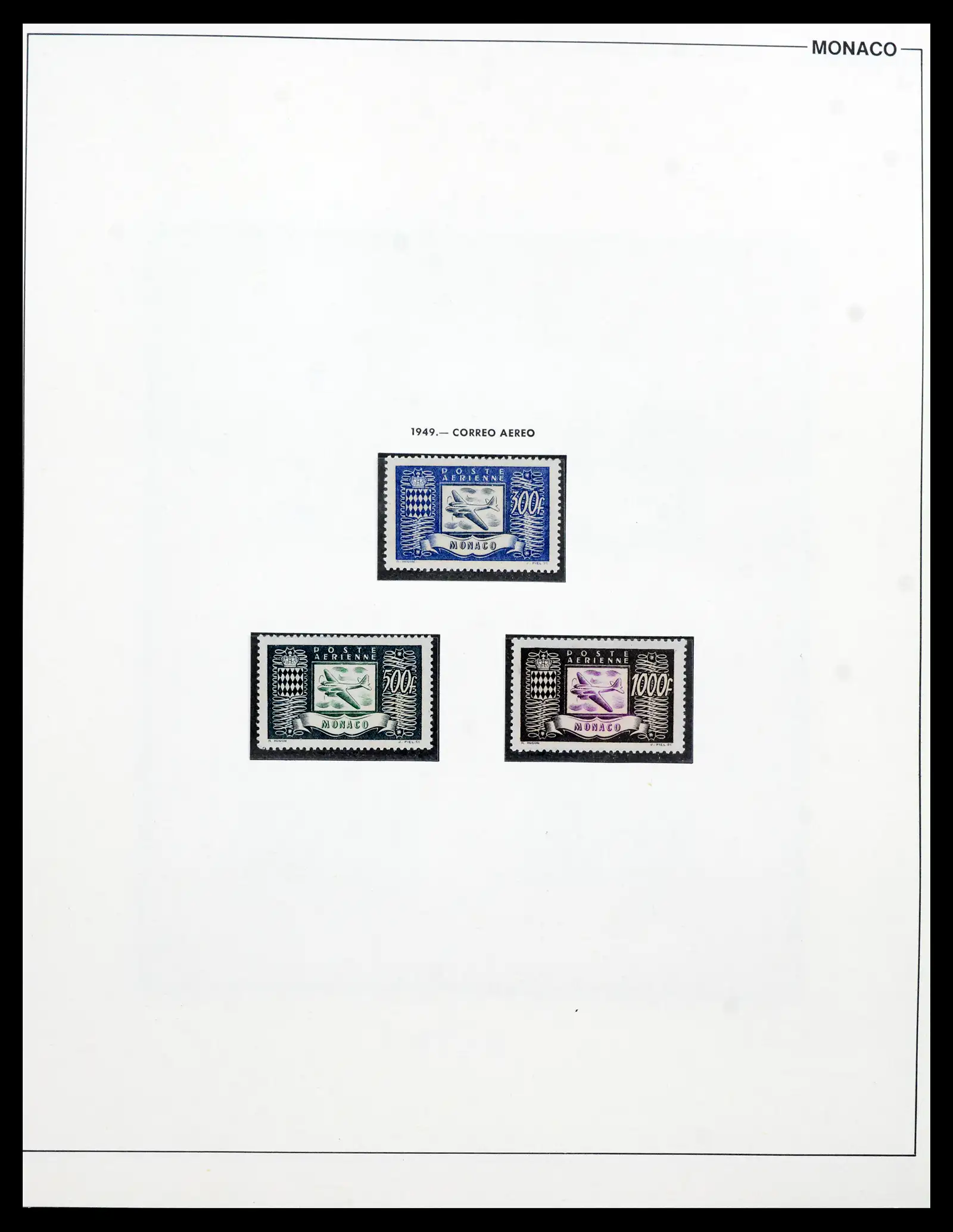 42219 0046 - Postzegelverzameling 42219 Monaco 1885-1962.