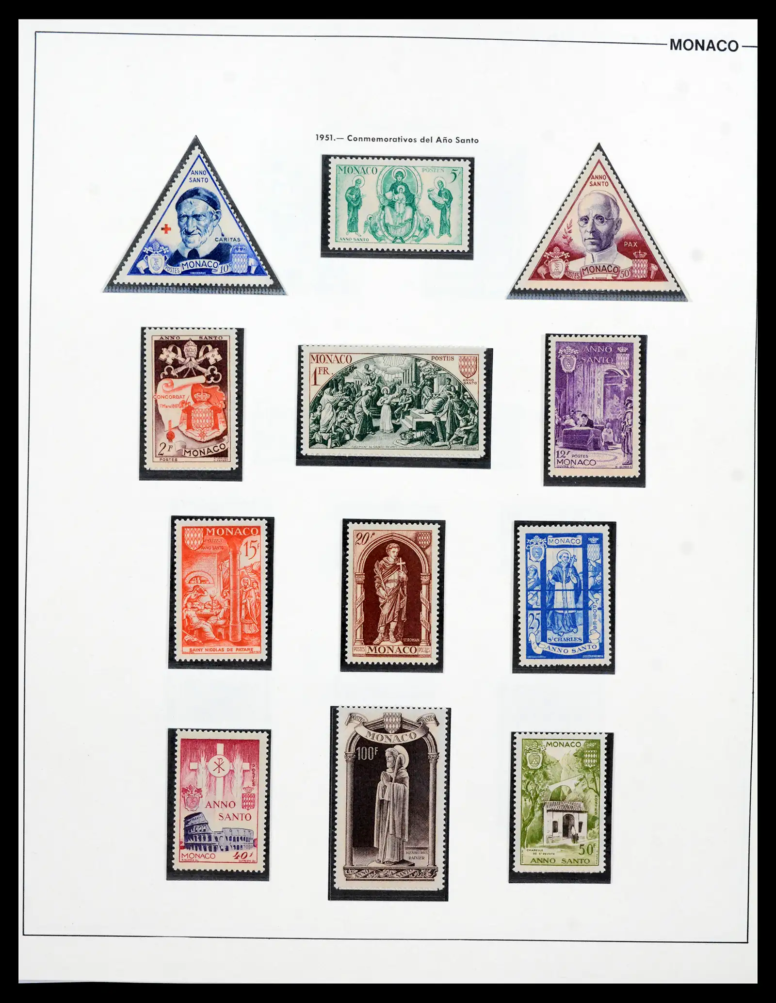 42219 0052 - Postzegelverzameling 42219 Monaco 1885-1962.