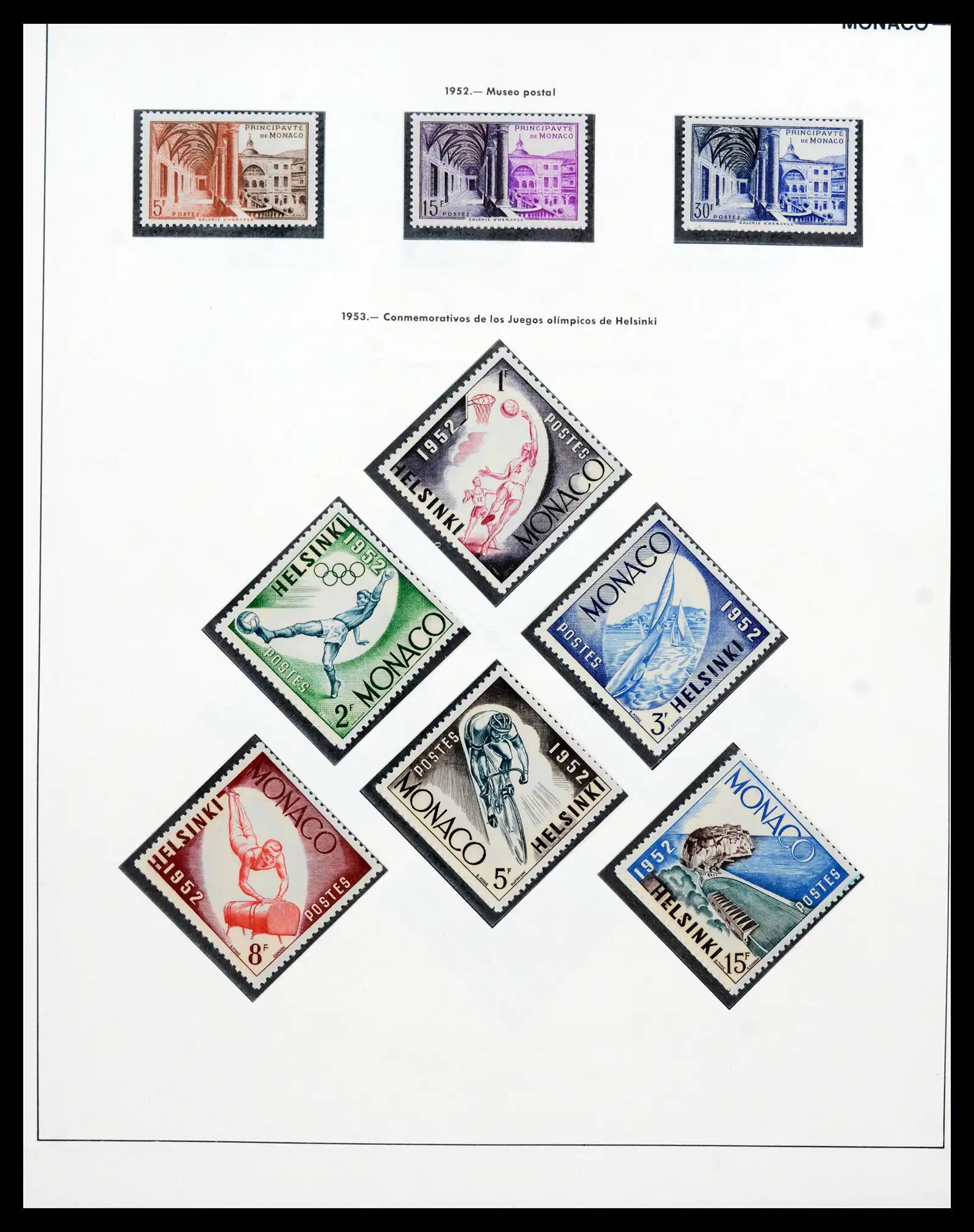 42219 0056 - Postzegelverzameling 42219 Monaco 1885-1962.