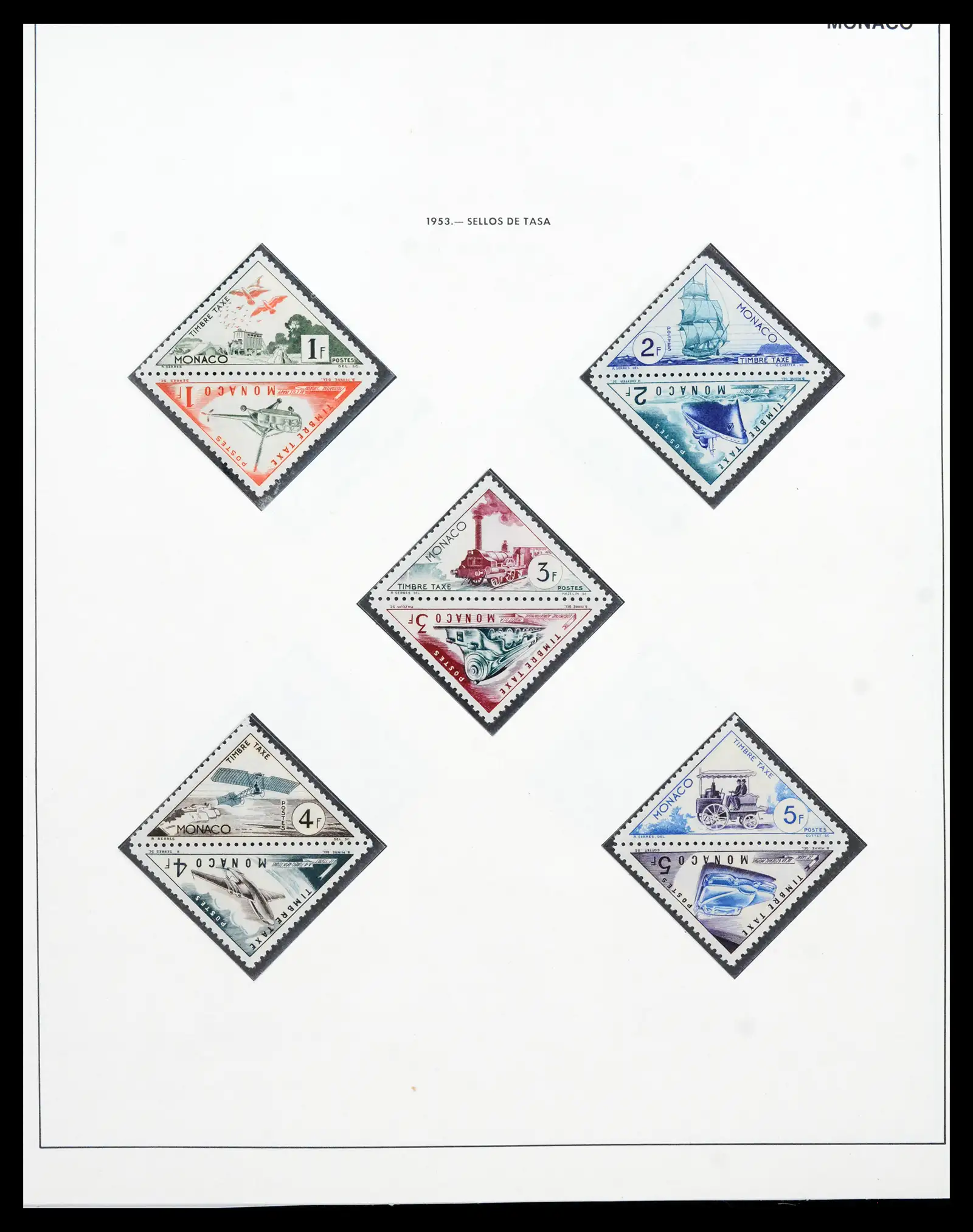 42219 0058 - Postzegelverzameling 42219 Monaco 1885-1962.