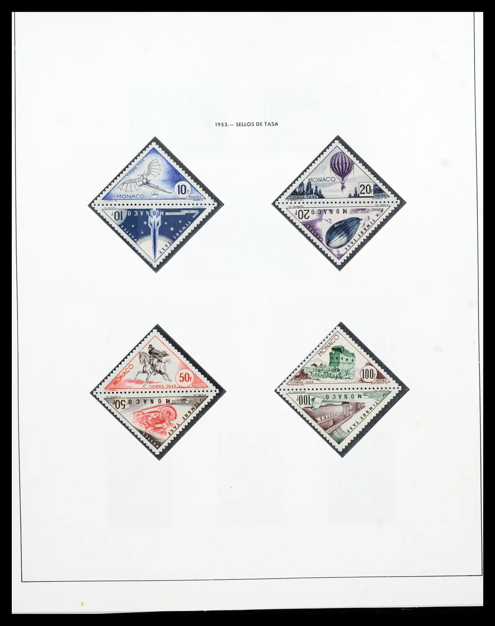 42219 0059 - Postzegelverzameling 42219 Monaco 1885-1962.