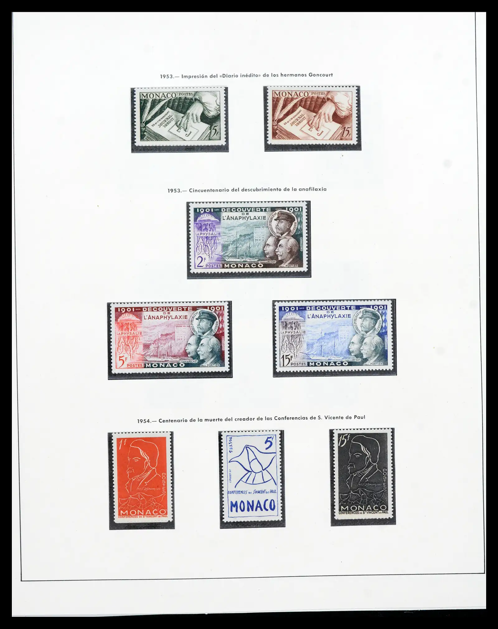 42219 0060 - Postzegelverzameling 42219 Monaco 1885-1962.