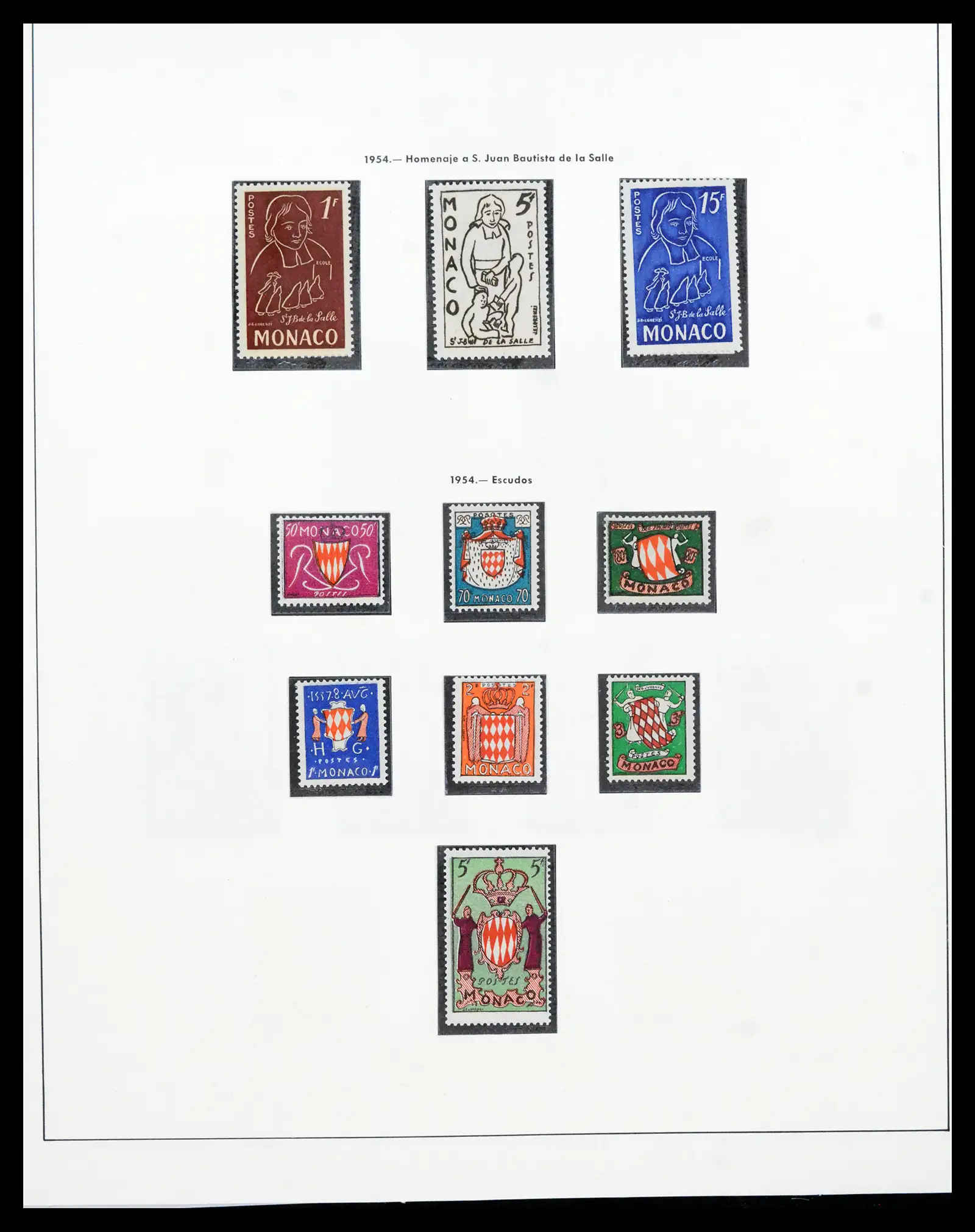 42219 0061 - Postzegelverzameling 42219 Monaco 1885-1962.