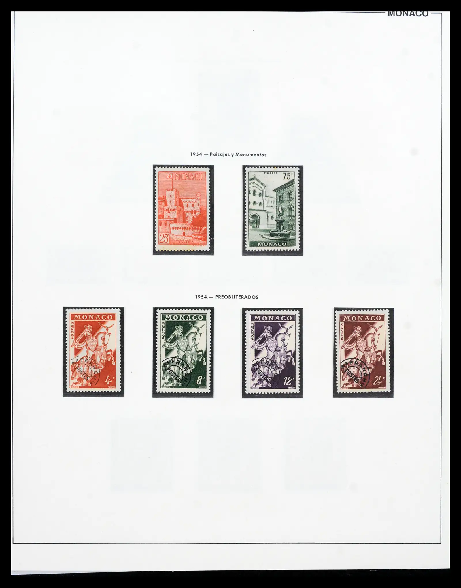 42219 0062 - Postzegelverzameling 42219 Monaco 1885-1962.