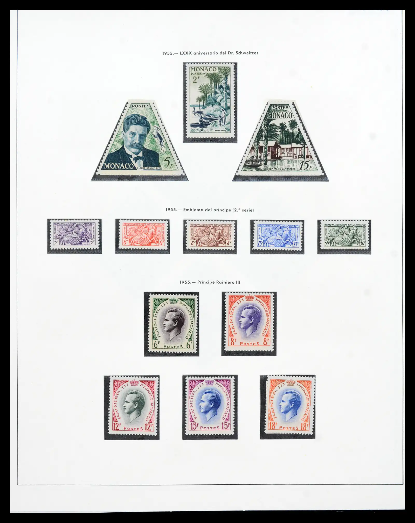 42219 0063 - Postzegelverzameling 42219 Monaco 1885-1962.