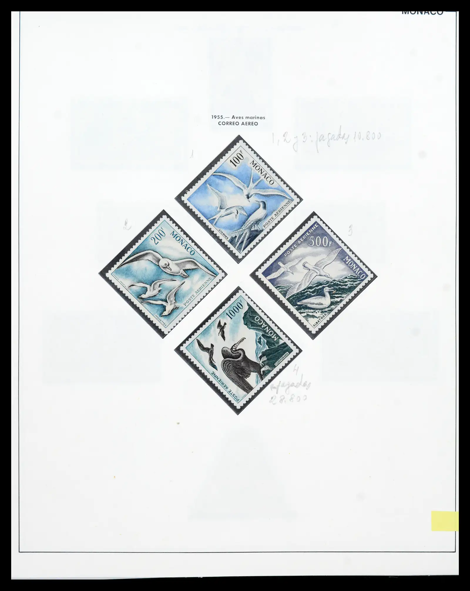 42219 0064 - Postzegelverzameling 42219 Monaco 1885-1962.