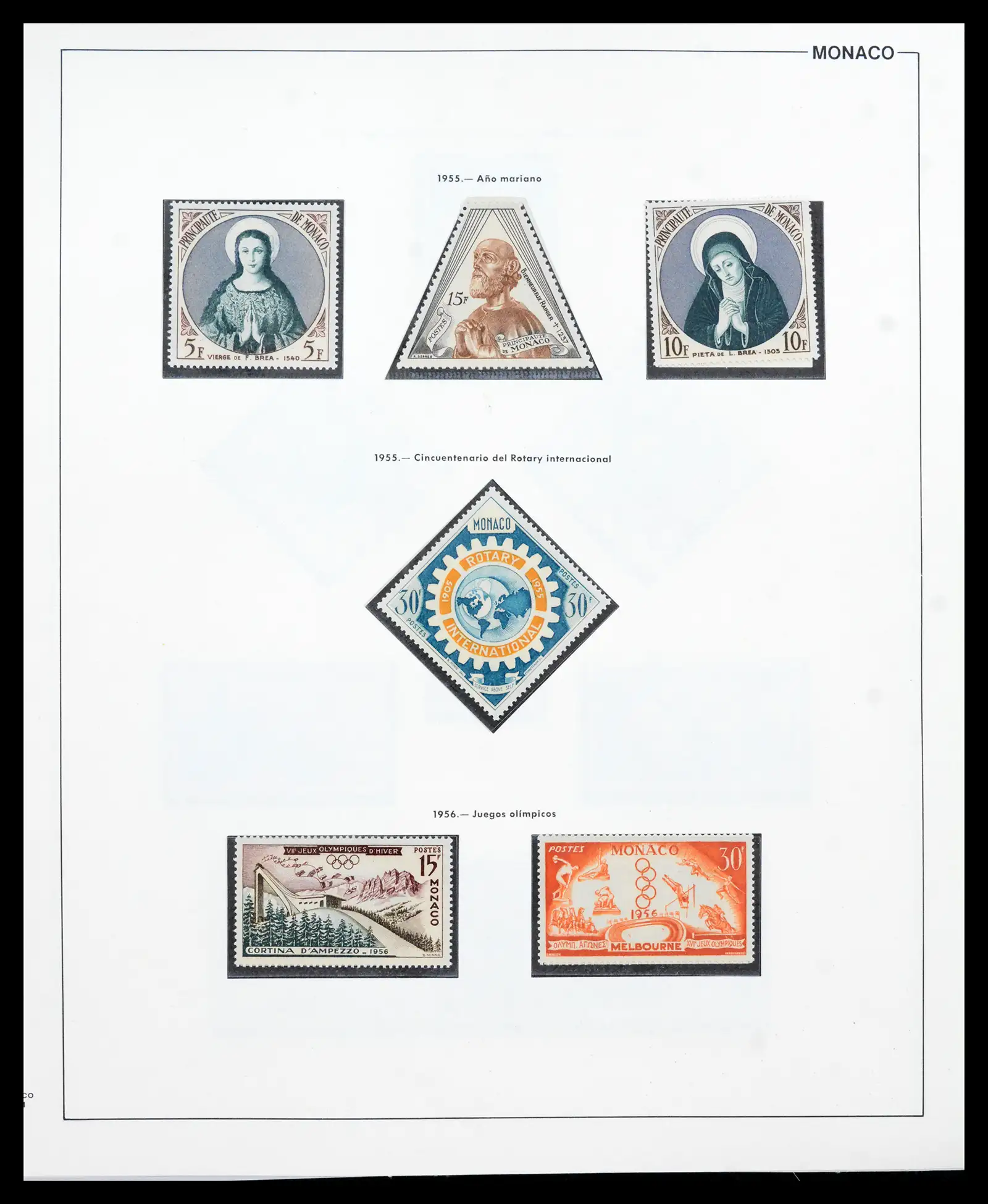 42219 0068 - Postzegelverzameling 42219 Monaco 1885-1962.
