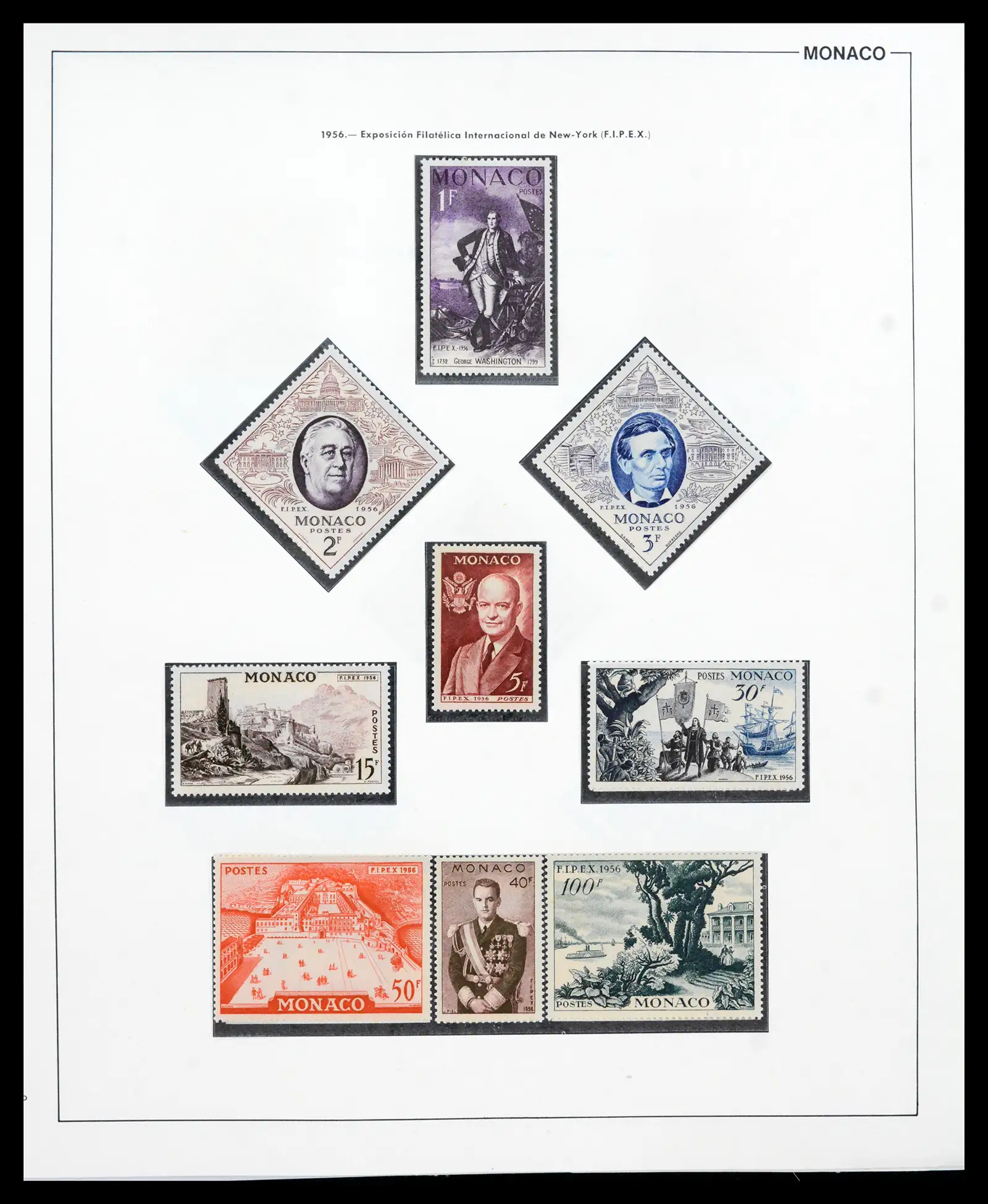 42219 0069 - Postzegelverzameling 42219 Monaco 1885-1962.