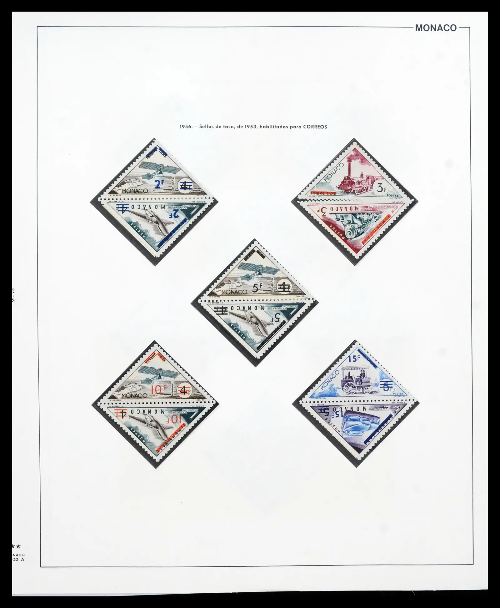 42219 0070 - Postzegelverzameling 42219 Monaco 1885-1962.
