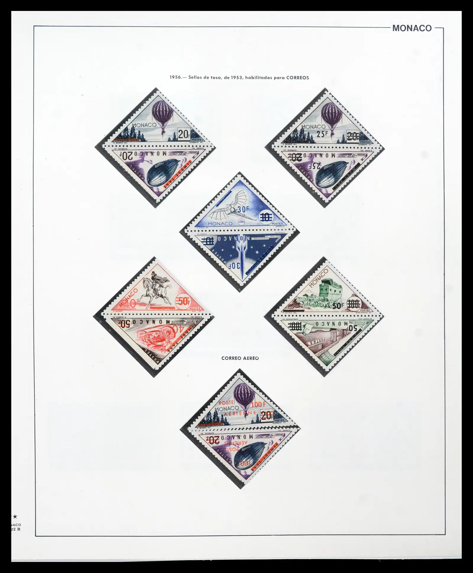 42219 0071 - Postzegelverzameling 42219 Monaco 1885-1962.