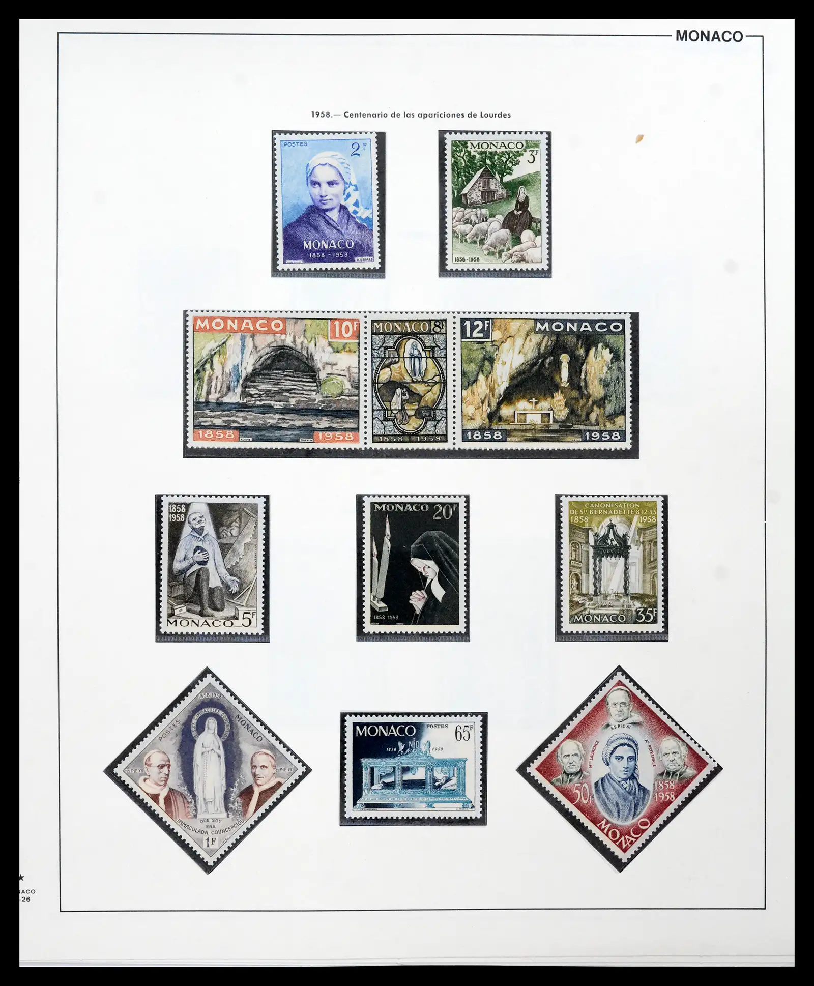 42219 0077 - Postzegelverzameling 42219 Monaco 1885-1962.
