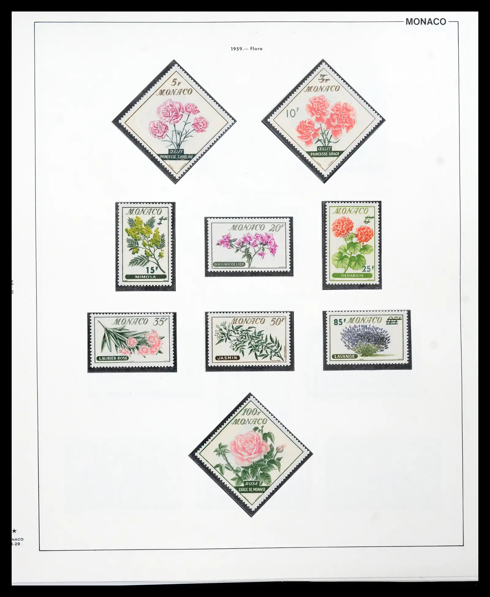42219 0081 - Postzegelverzameling 42219 Monaco 1885-1962.