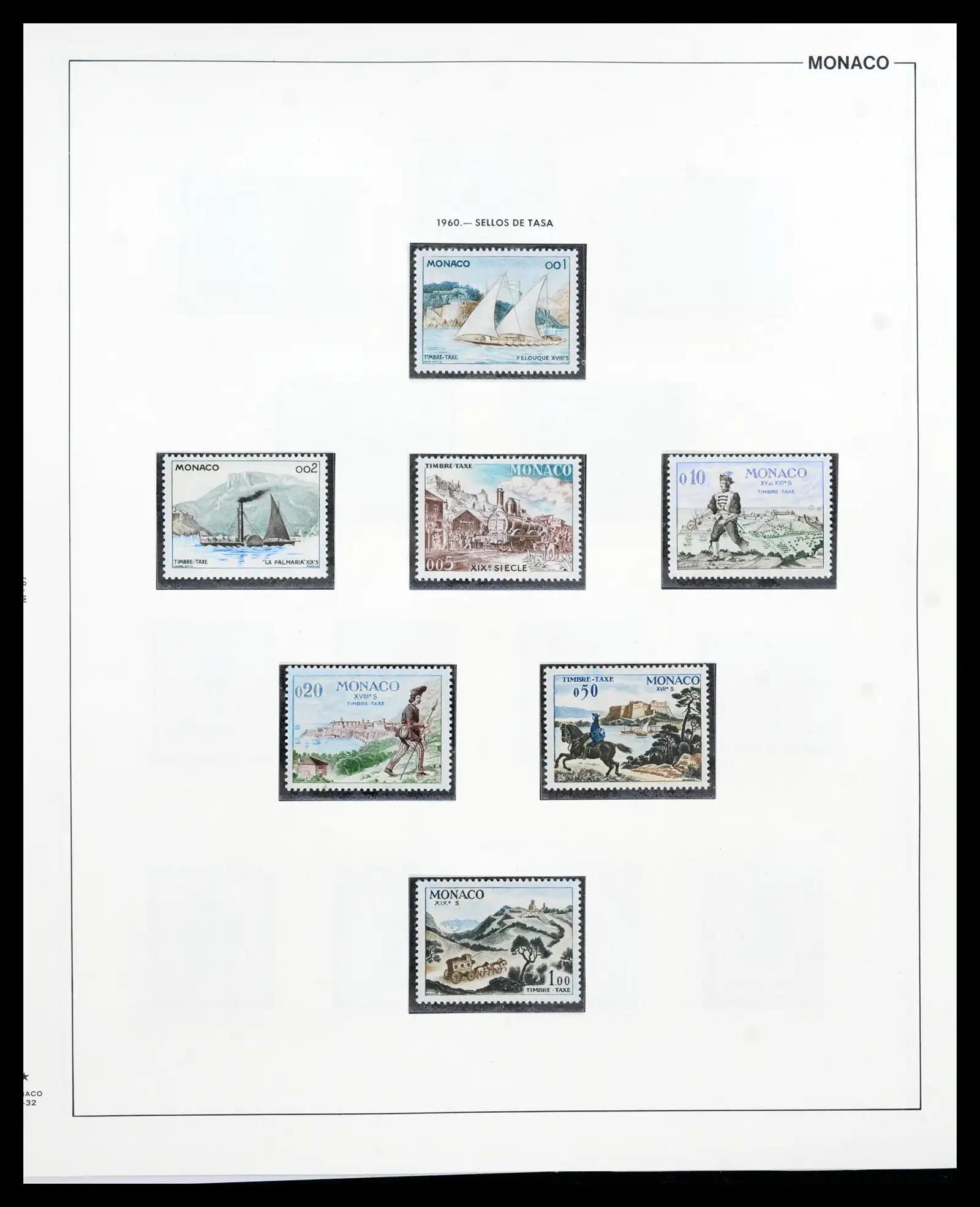 42219 0084 - Postzegelverzameling 42219 Monaco 1885-1962.