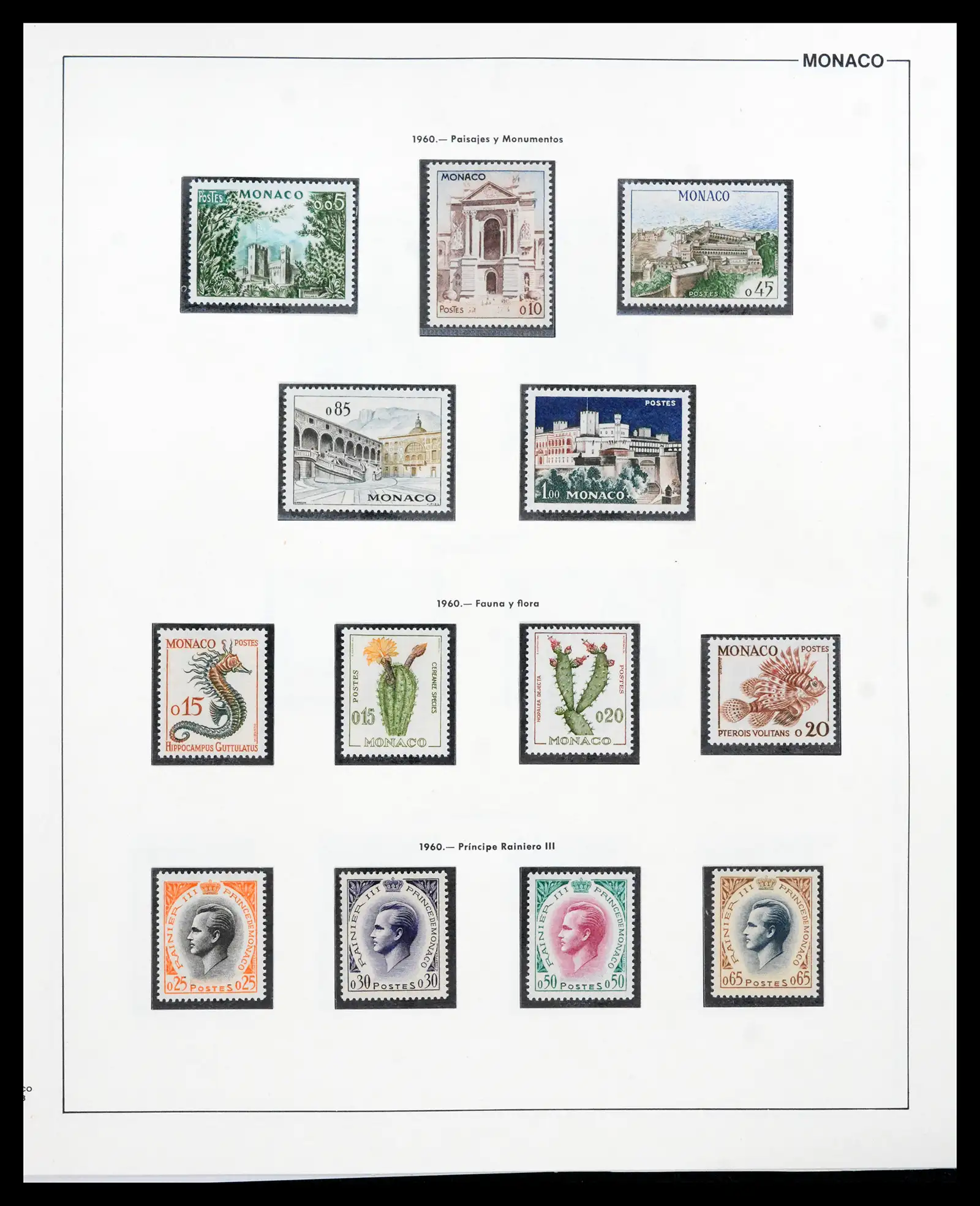 42219 0085 - Postzegelverzameling 42219 Monaco 1885-1962.