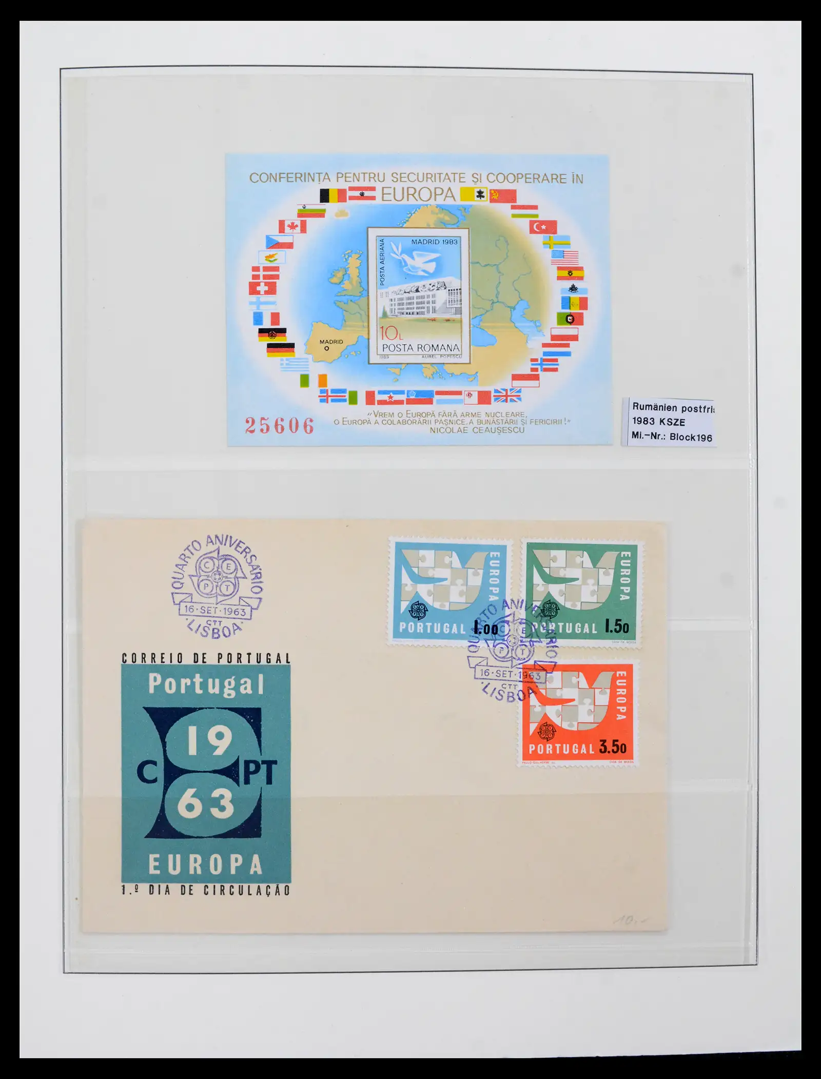 42222 0001 - Postzegelverzameling 42222 Europa CEPT 1982-2016.
