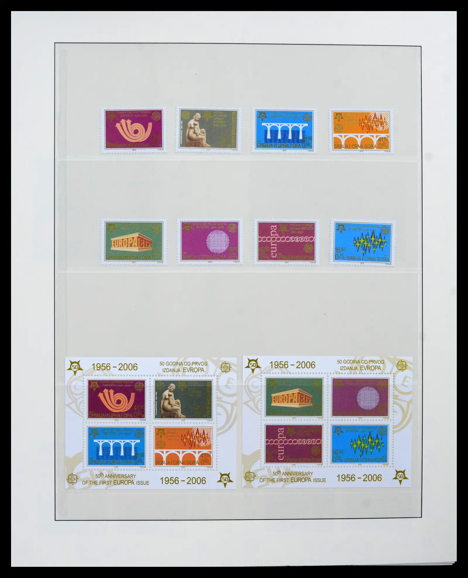 42222 0055 - Postzegelverzameling 42222 Europa CEPT 1982-2016.