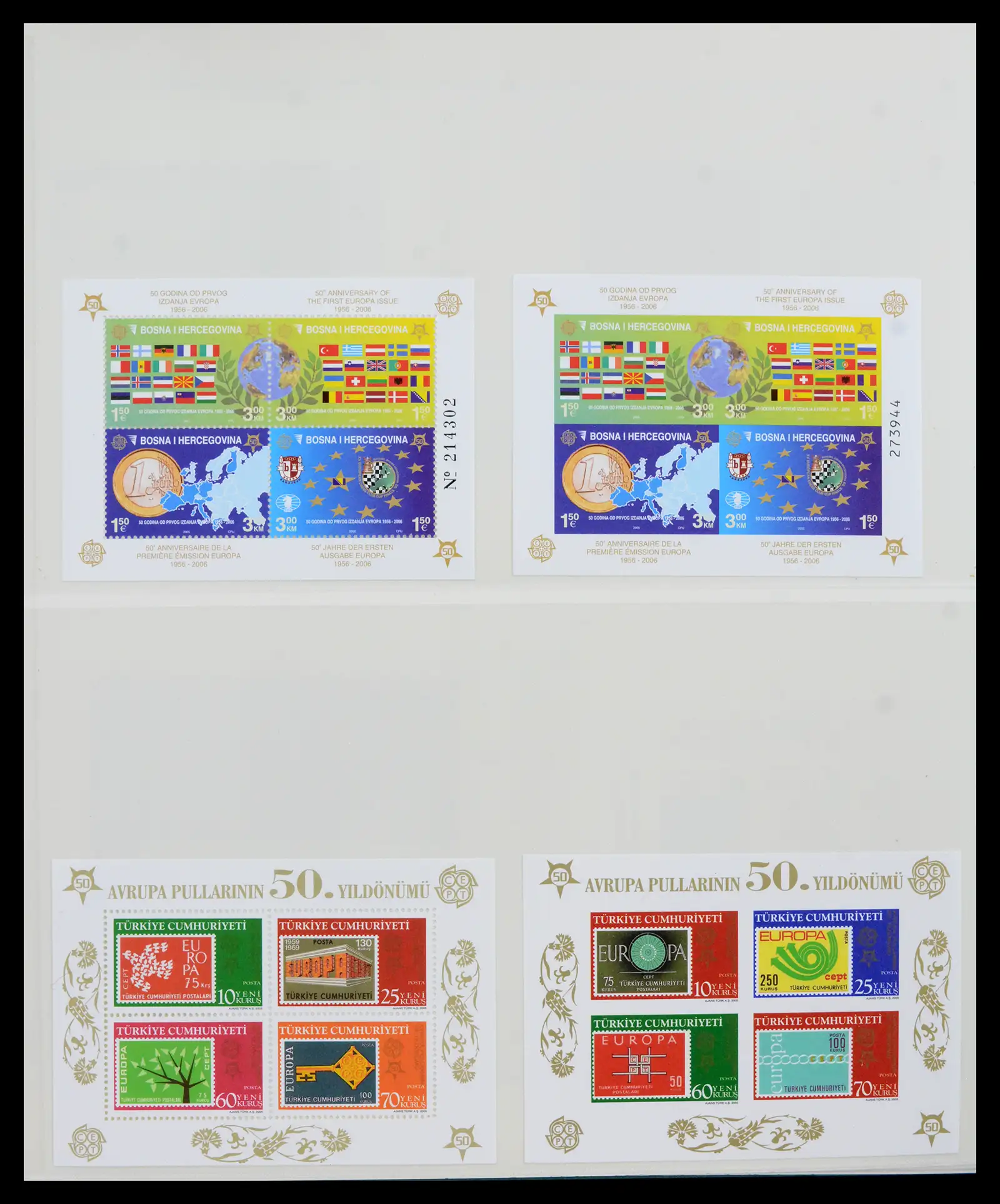 42222 0056 - Postzegelverzameling 42222 Europa CEPT 1982-2016.
