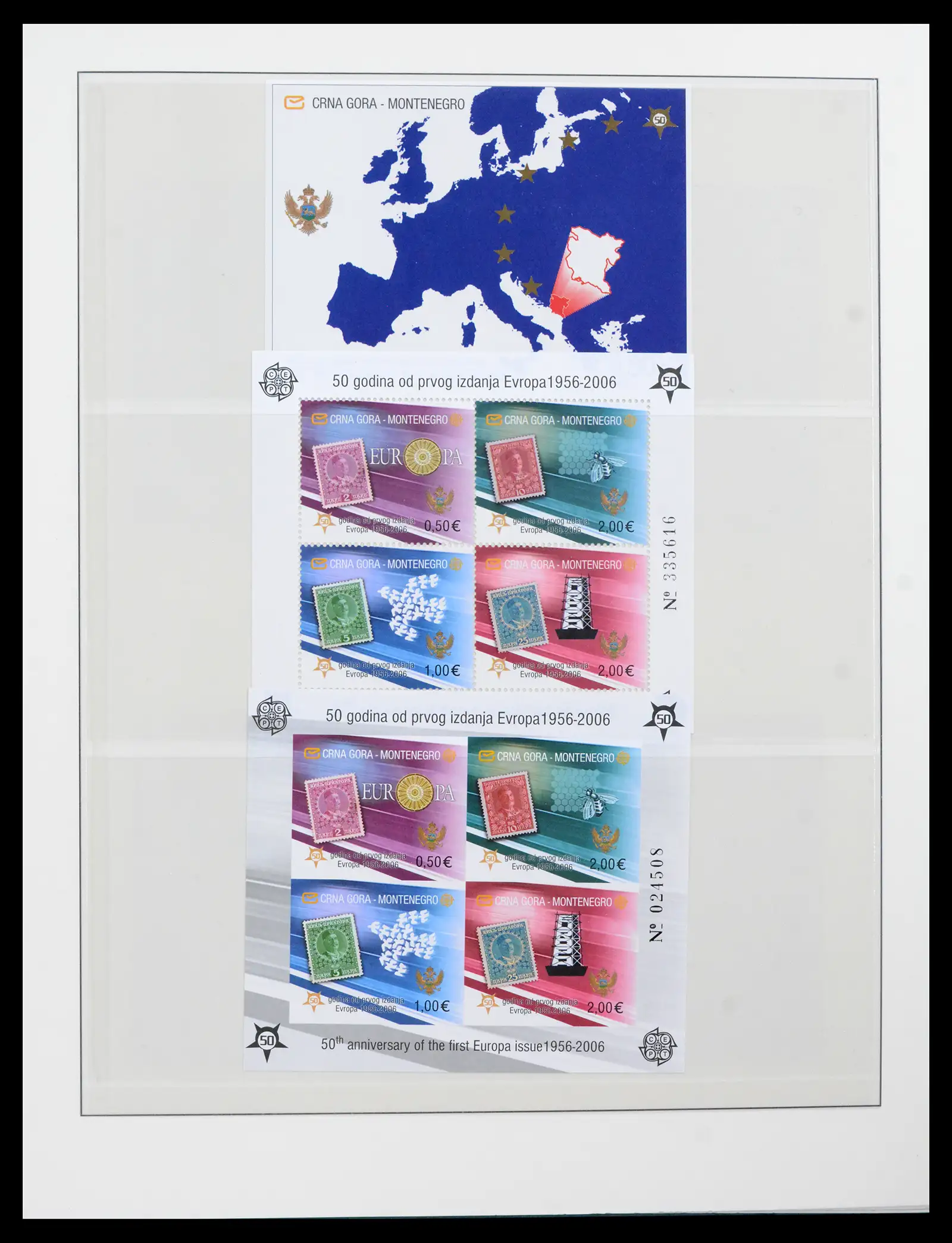 42222 0061 - Postzegelverzameling 42222 Europa CEPT 1982-2016.