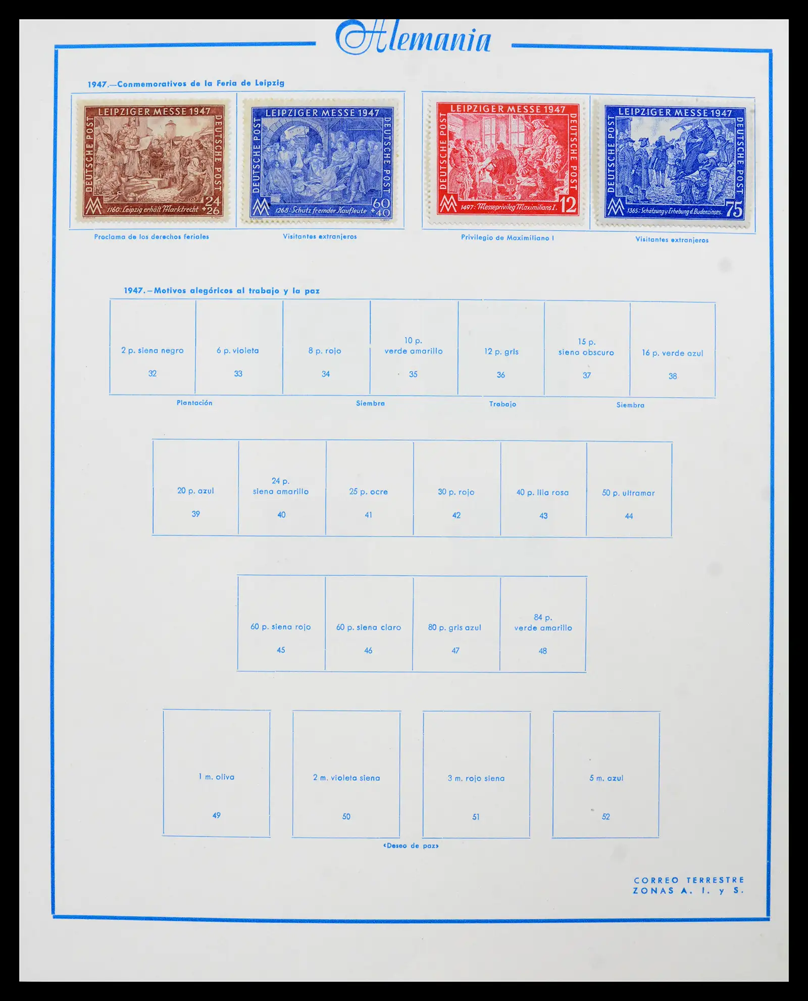 42224 0002 - Stamp collection 42224 Germany 1947-1962.