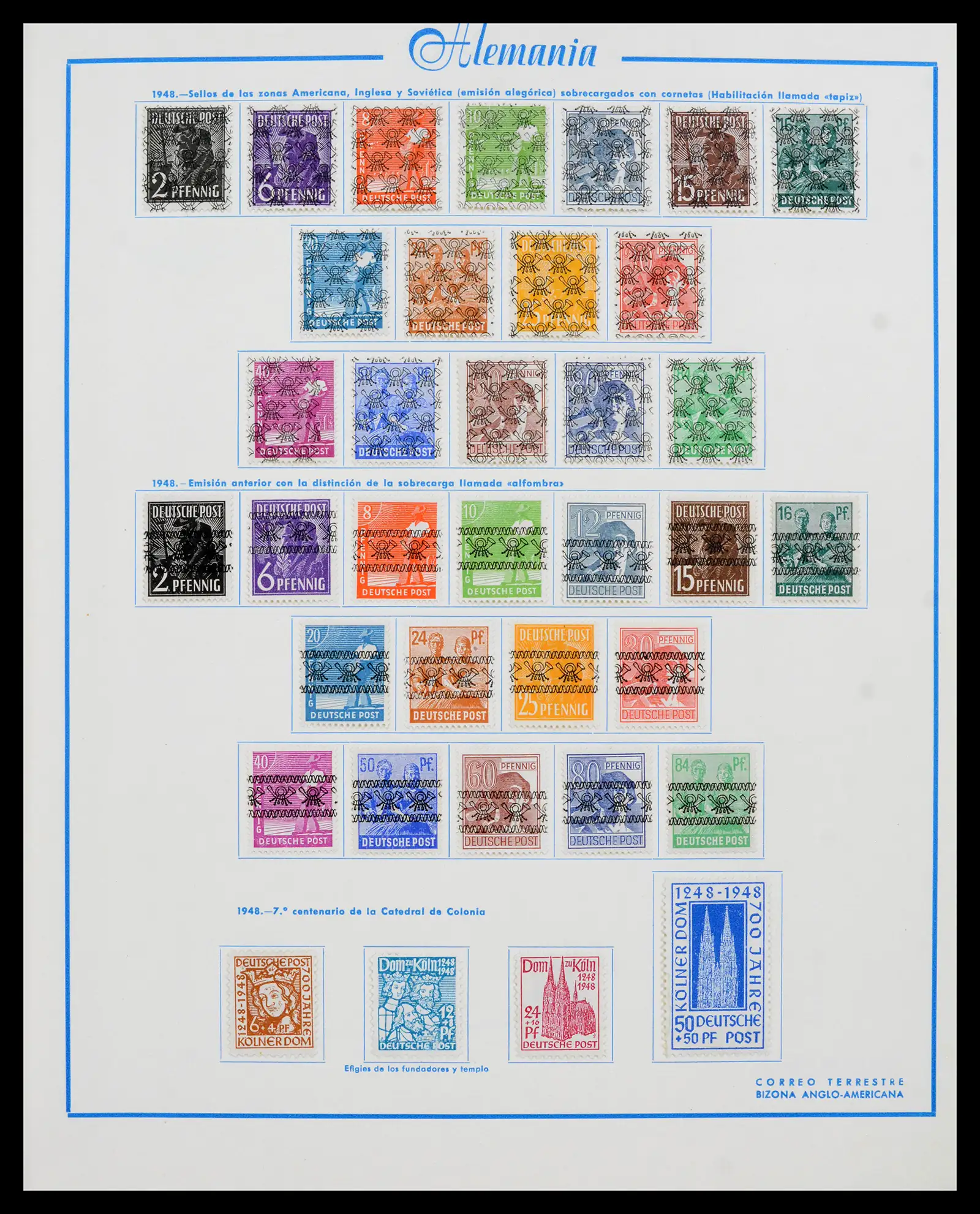 42224 0004 - Stamp collection 42224 Germany 1947-1962.