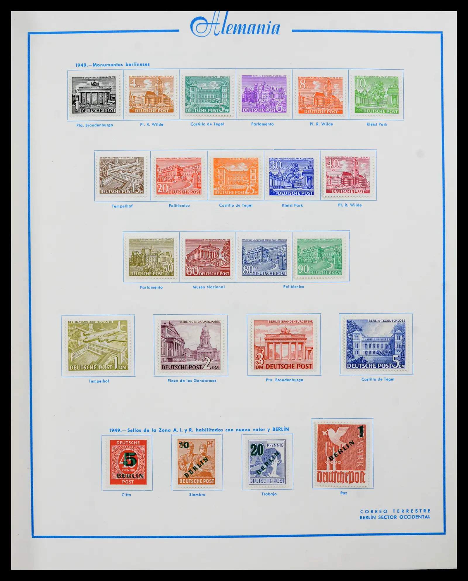 42224 0007 - Stamp collection 42224 Germany 1947-1962.