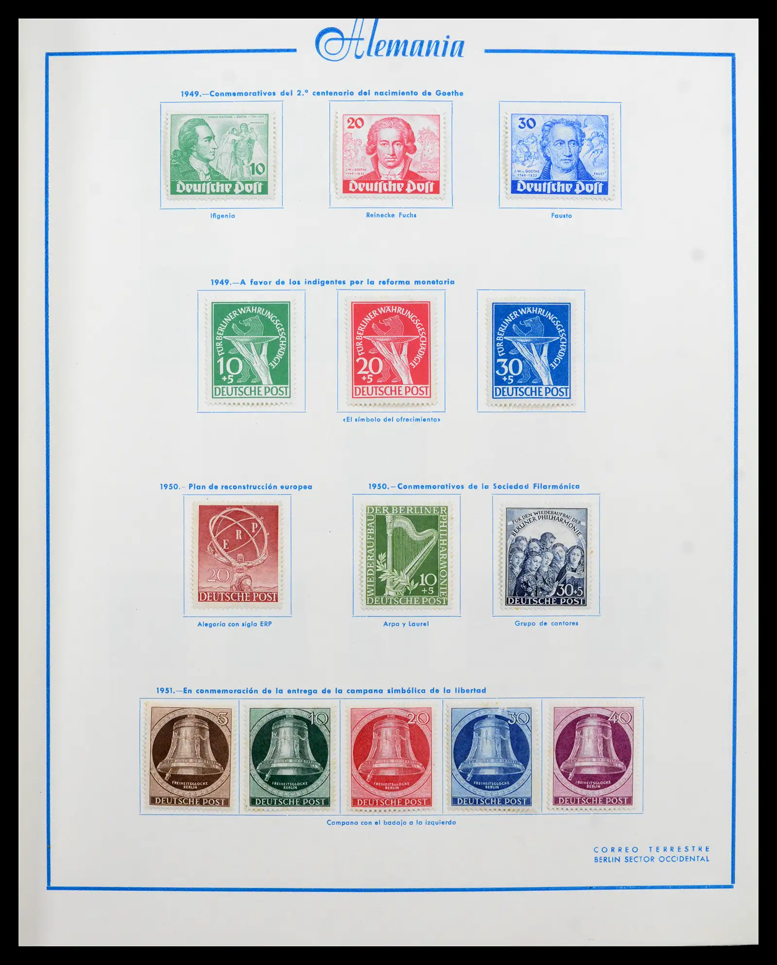 42224 0008 - Stamp collection 42224 Germany 1947-1962.