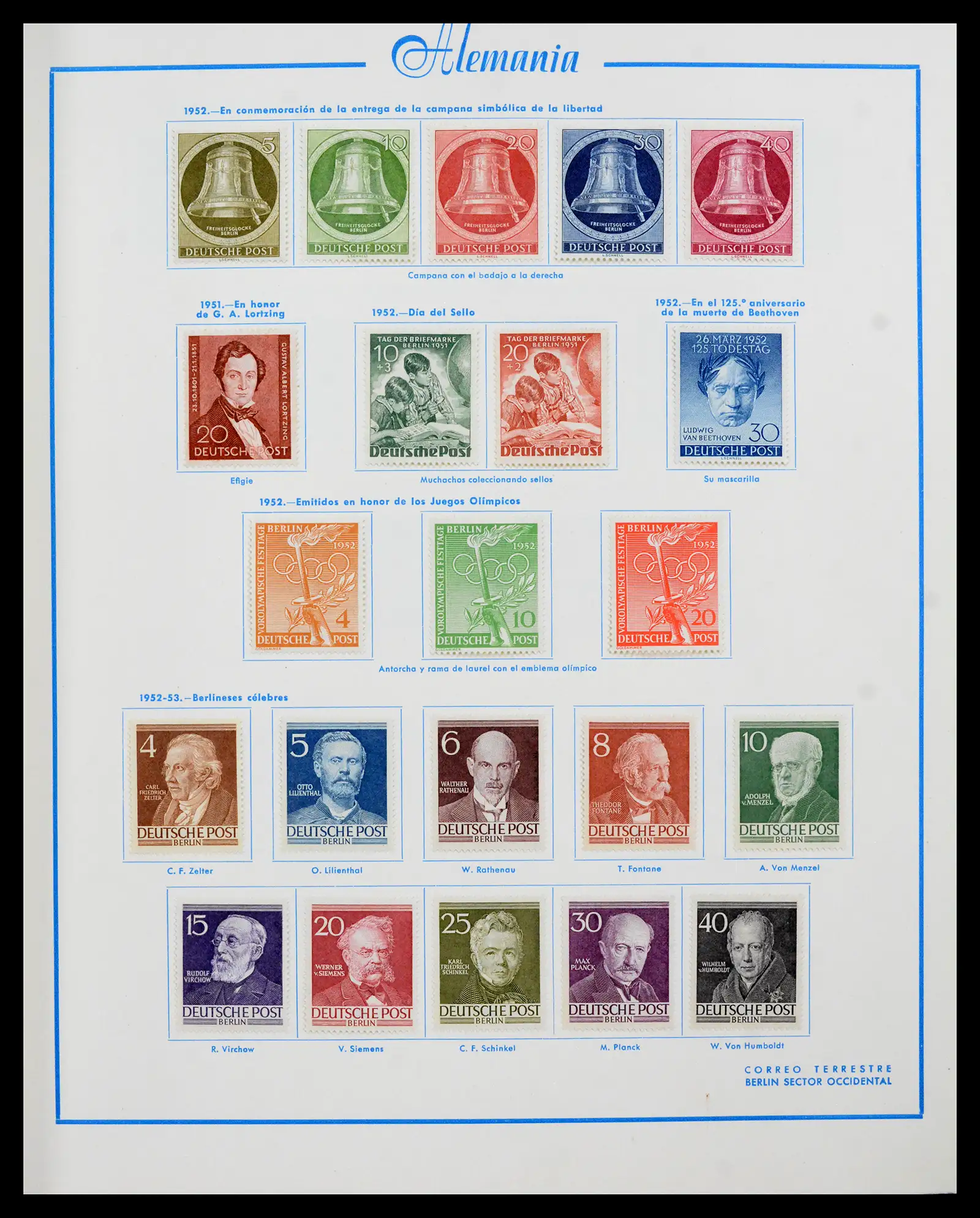 42224 0009 - Stamp collection 42224 Germany 1947-1962.