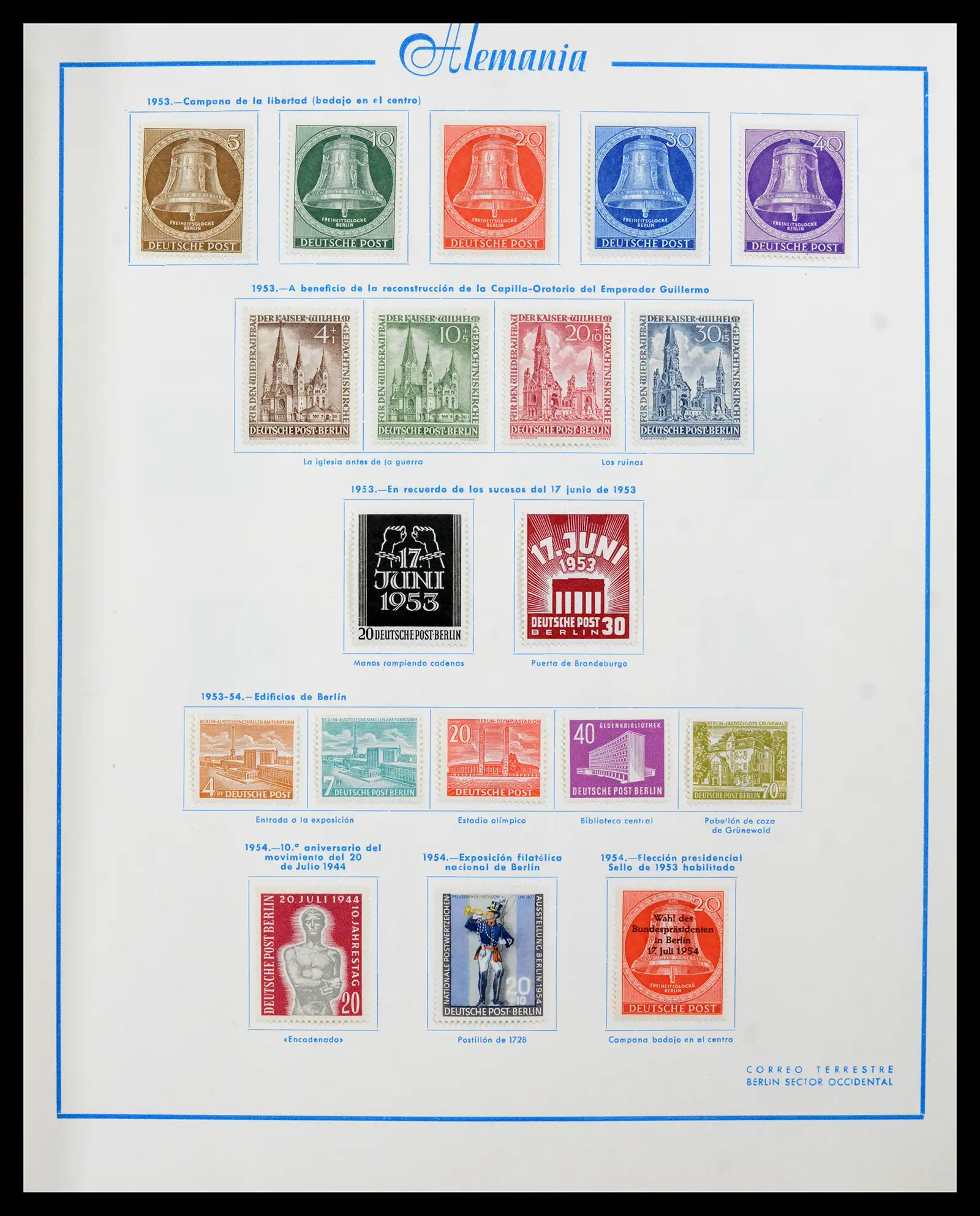 42224 0010 - Stamp collection 42224 Germany 1947-1962.