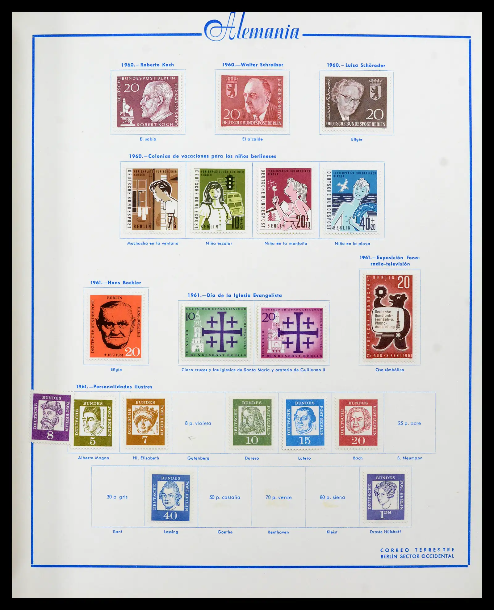 42224 0015 - Stamp collection 42224 Germany 1947-1962.