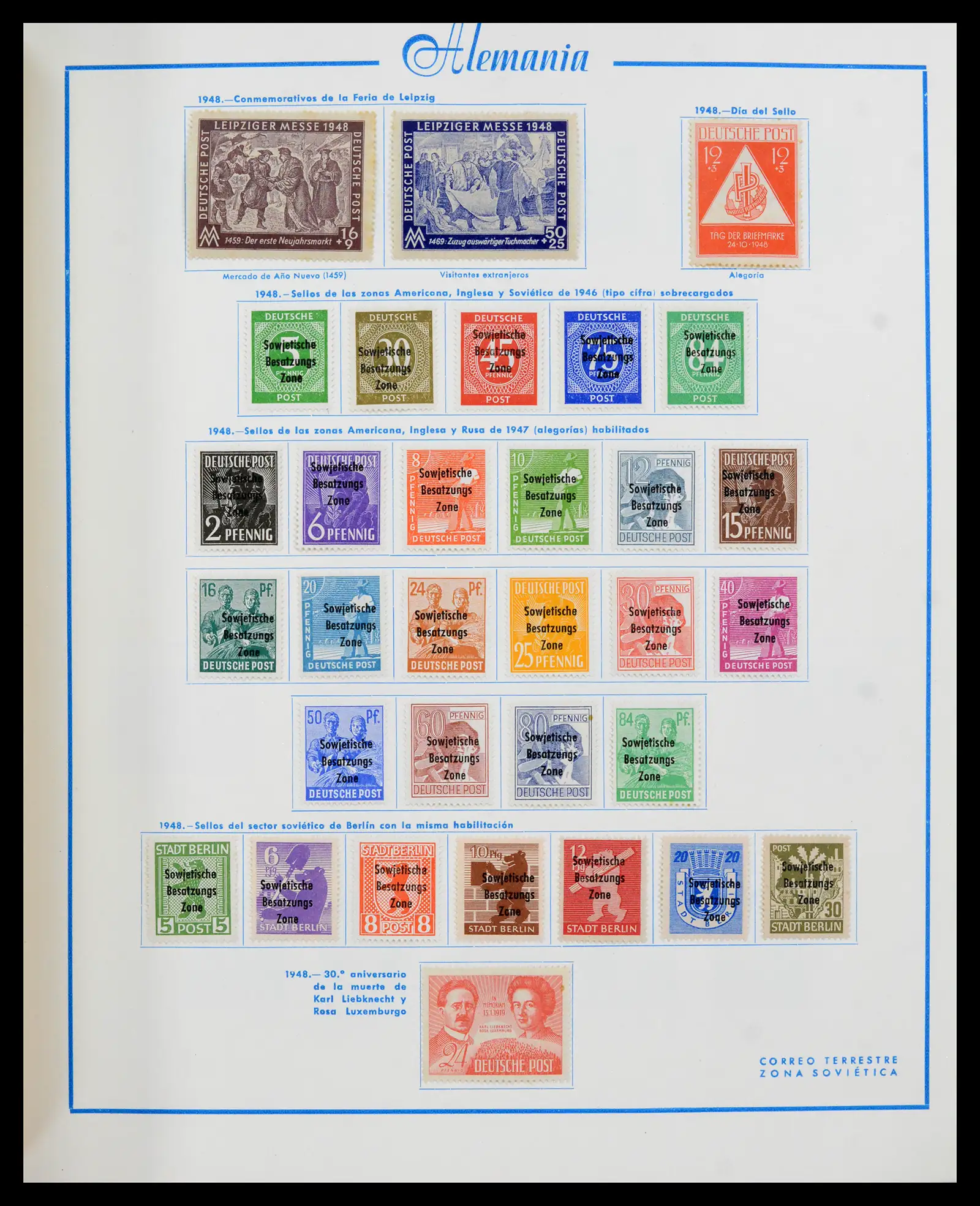42224 0016 - Stamp collection 42224 Germany 1947-1962.