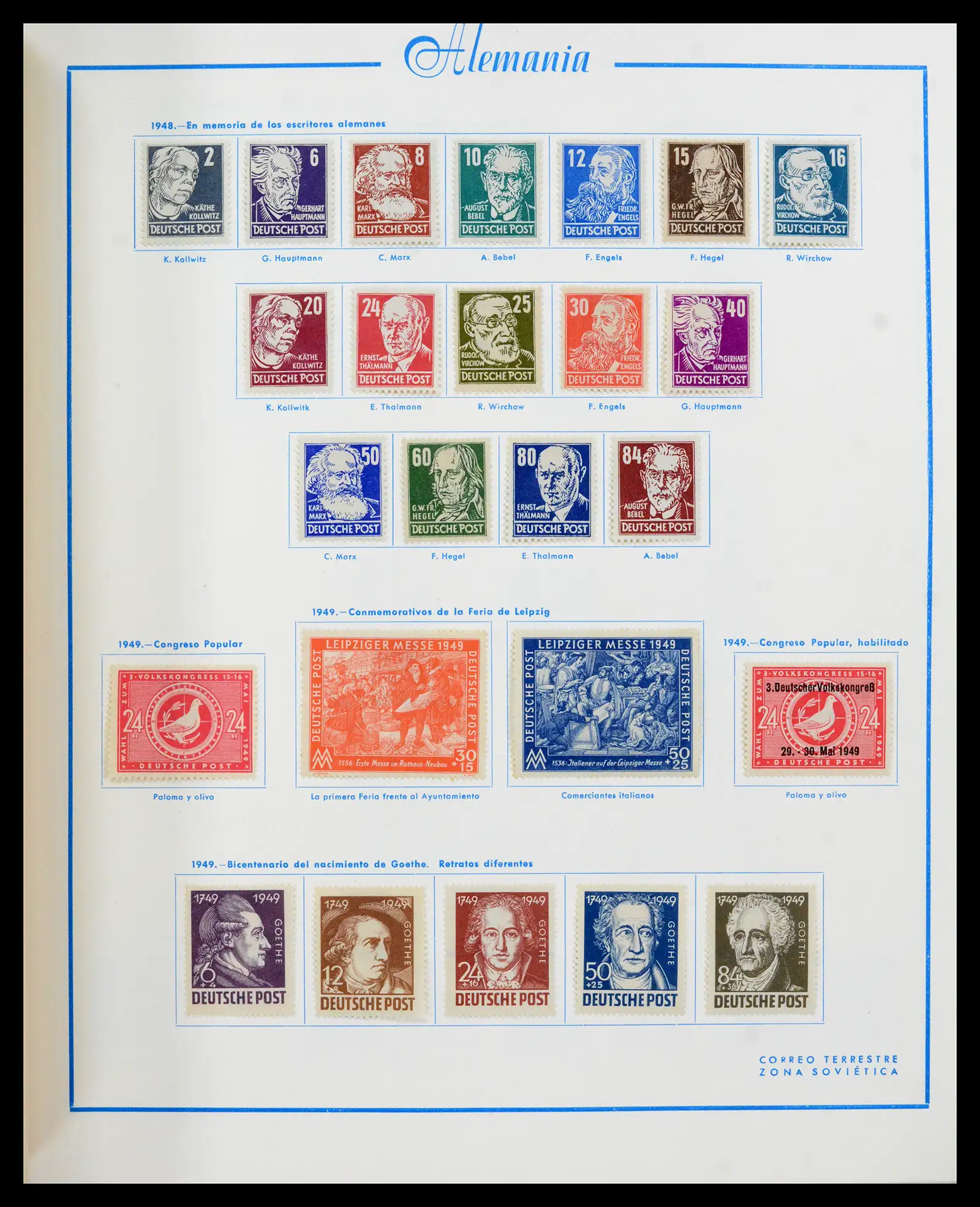 42224 0017 - Stamp collection 42224 Germany 1947-1962.