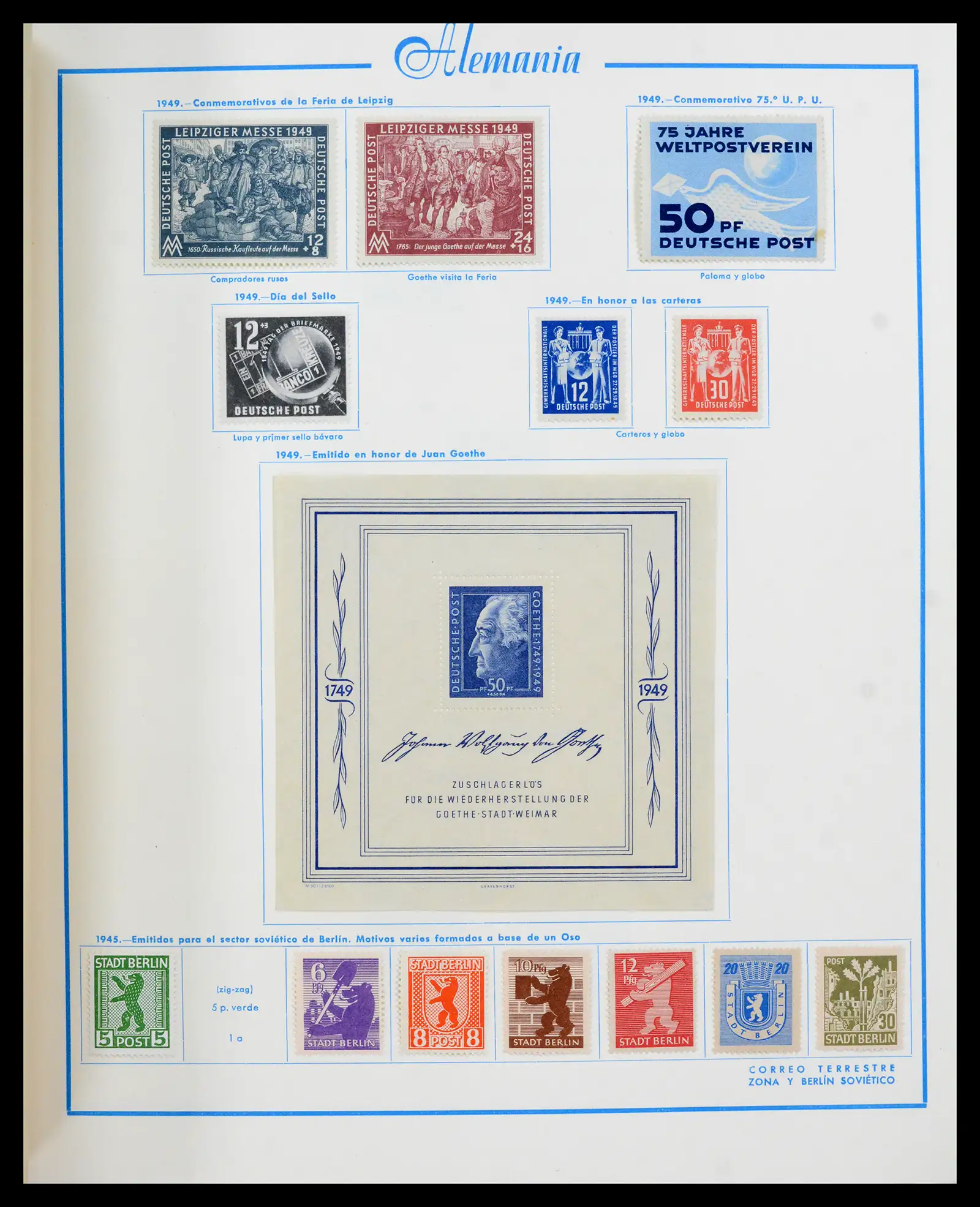 42224 0018 - Stamp collection 42224 Germany 1947-1962.
