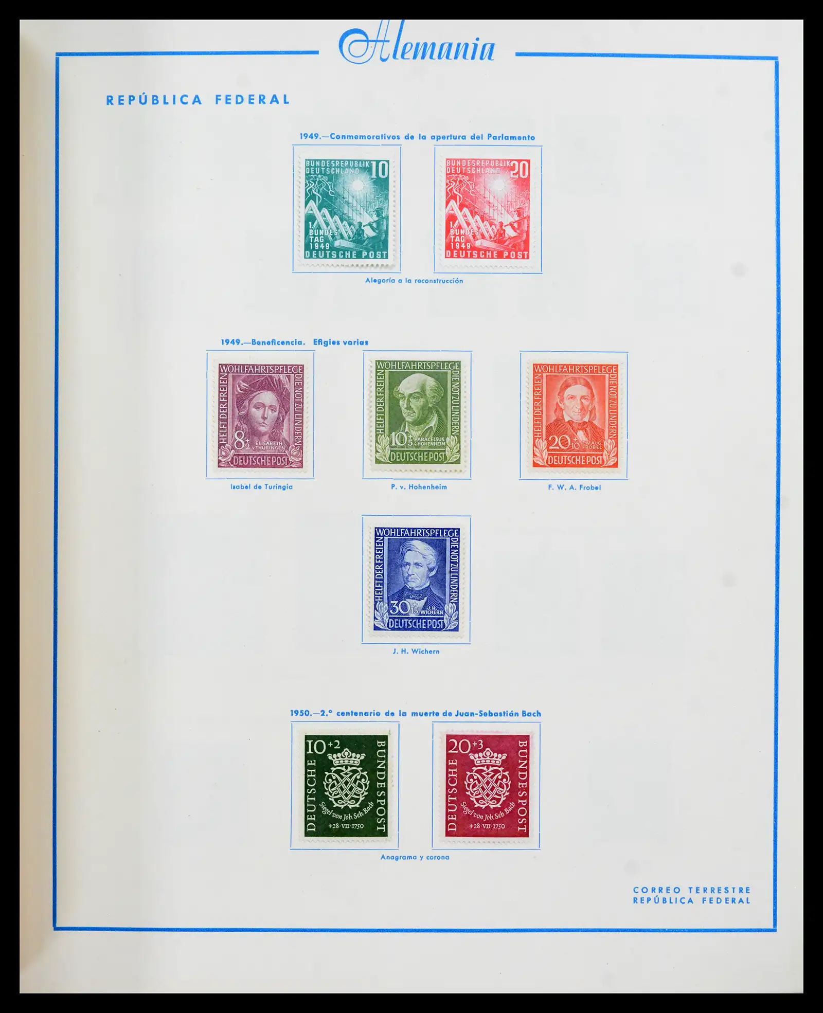 42224 0019 - Stamp collection 42224 Germany 1947-1962.