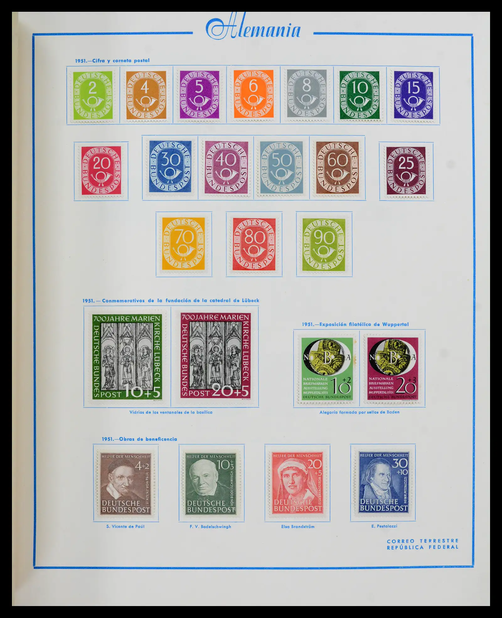42224 0020 - Stamp collection 42224 Germany 1947-1962.