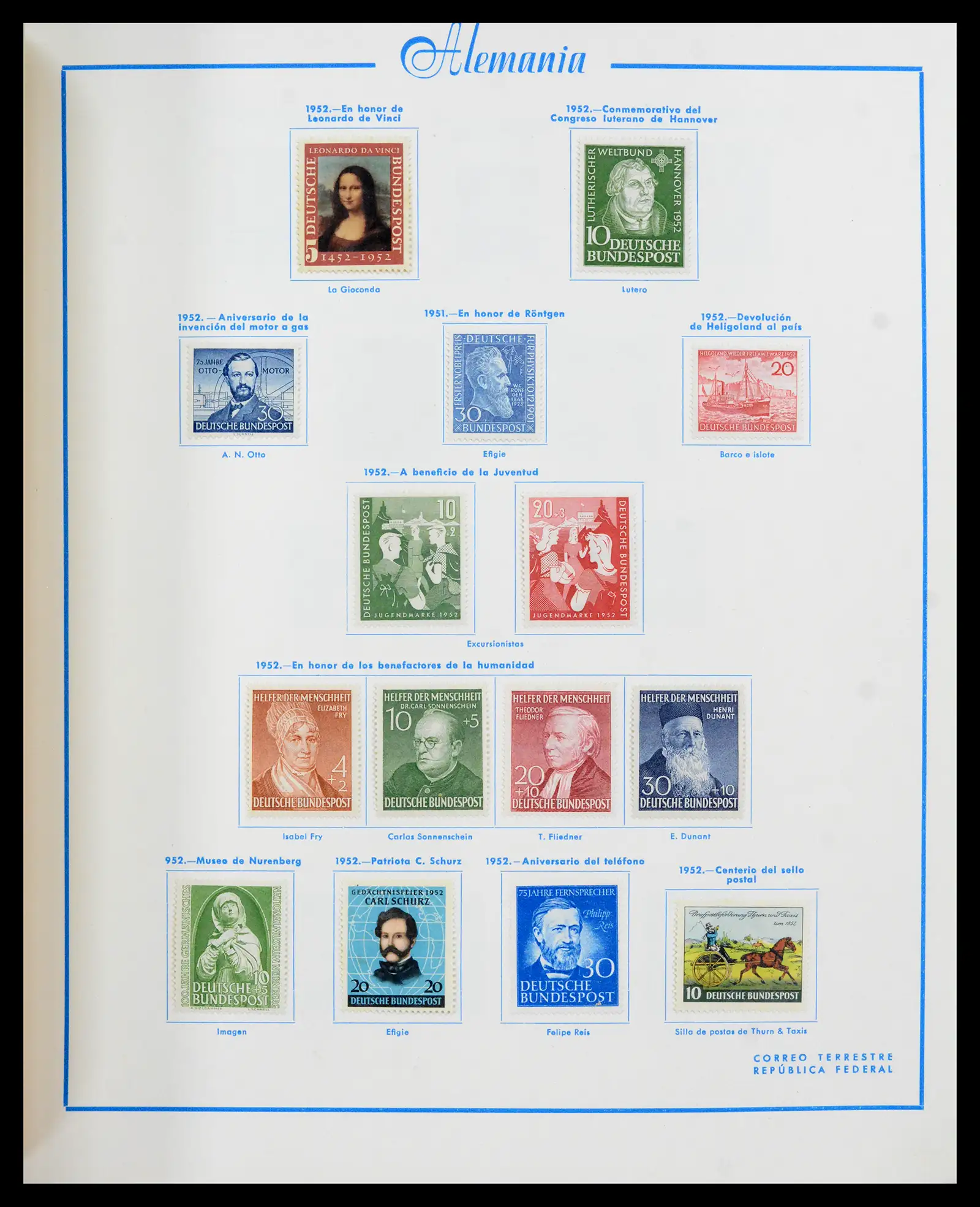 42224 0021 - Stamp collection 42224 Germany 1947-1962.