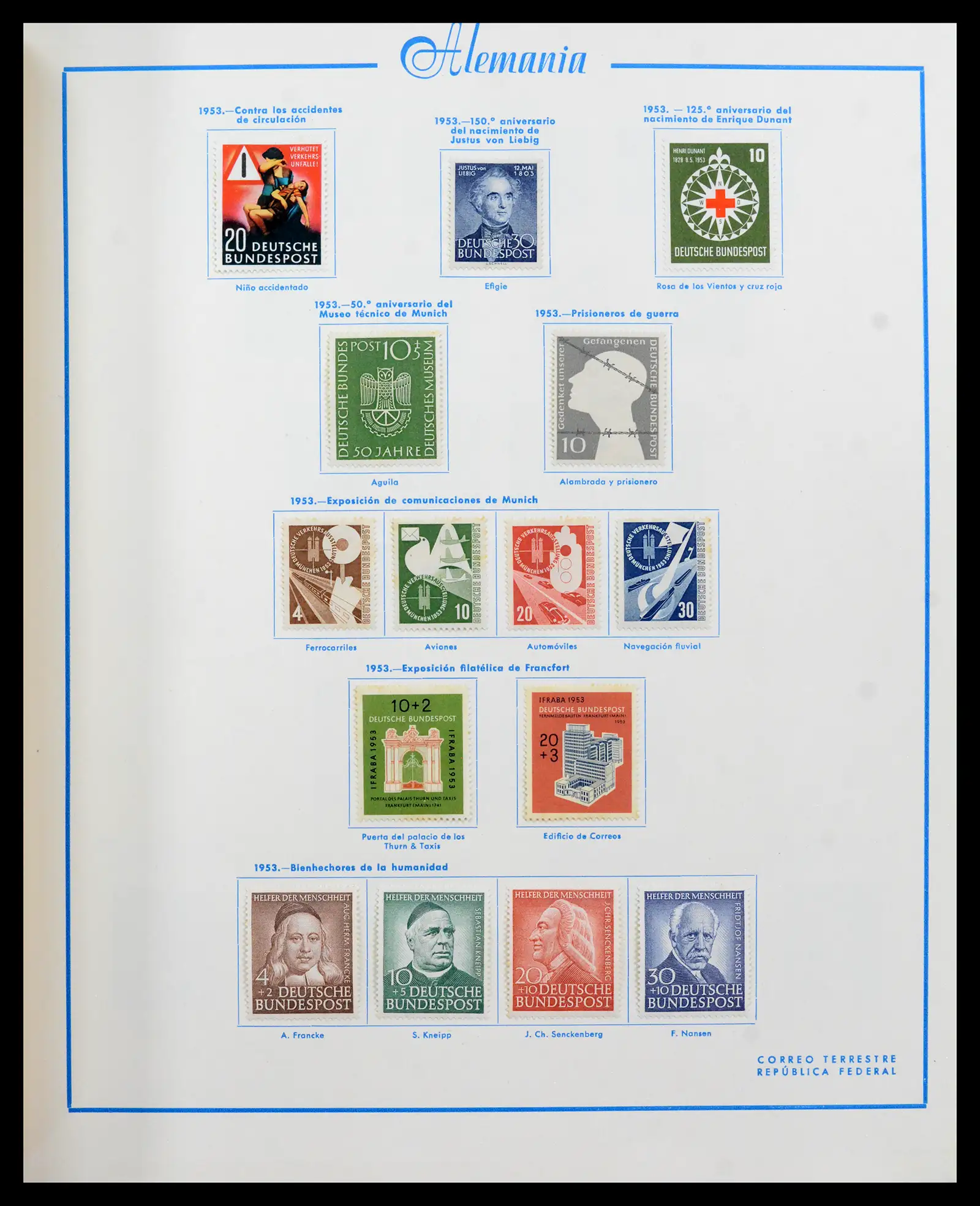 42224 0022 - Stamp collection 42224 Germany 1947-1962.