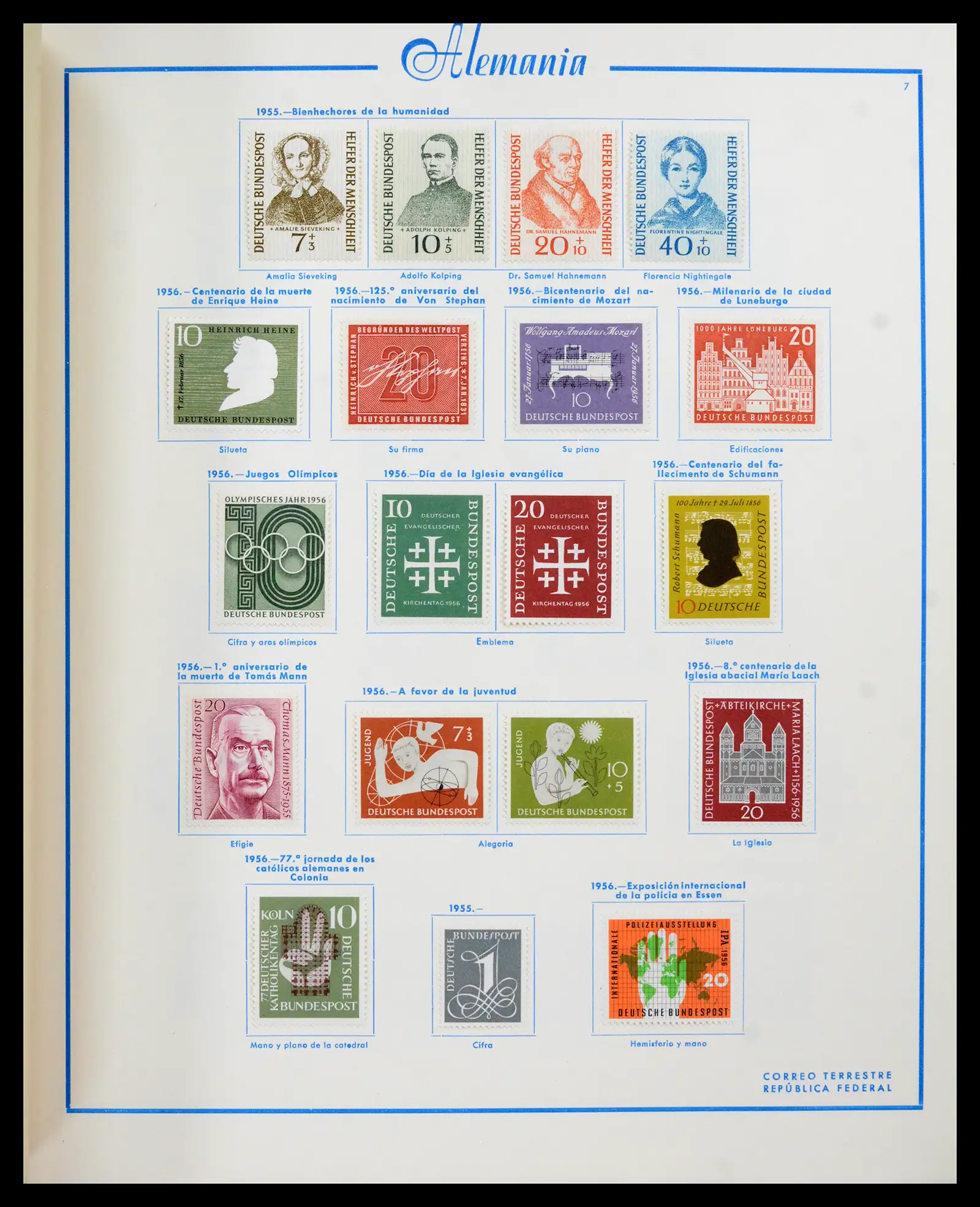 42224 0025 - Stamp collection 42224 Germany 1947-1962.