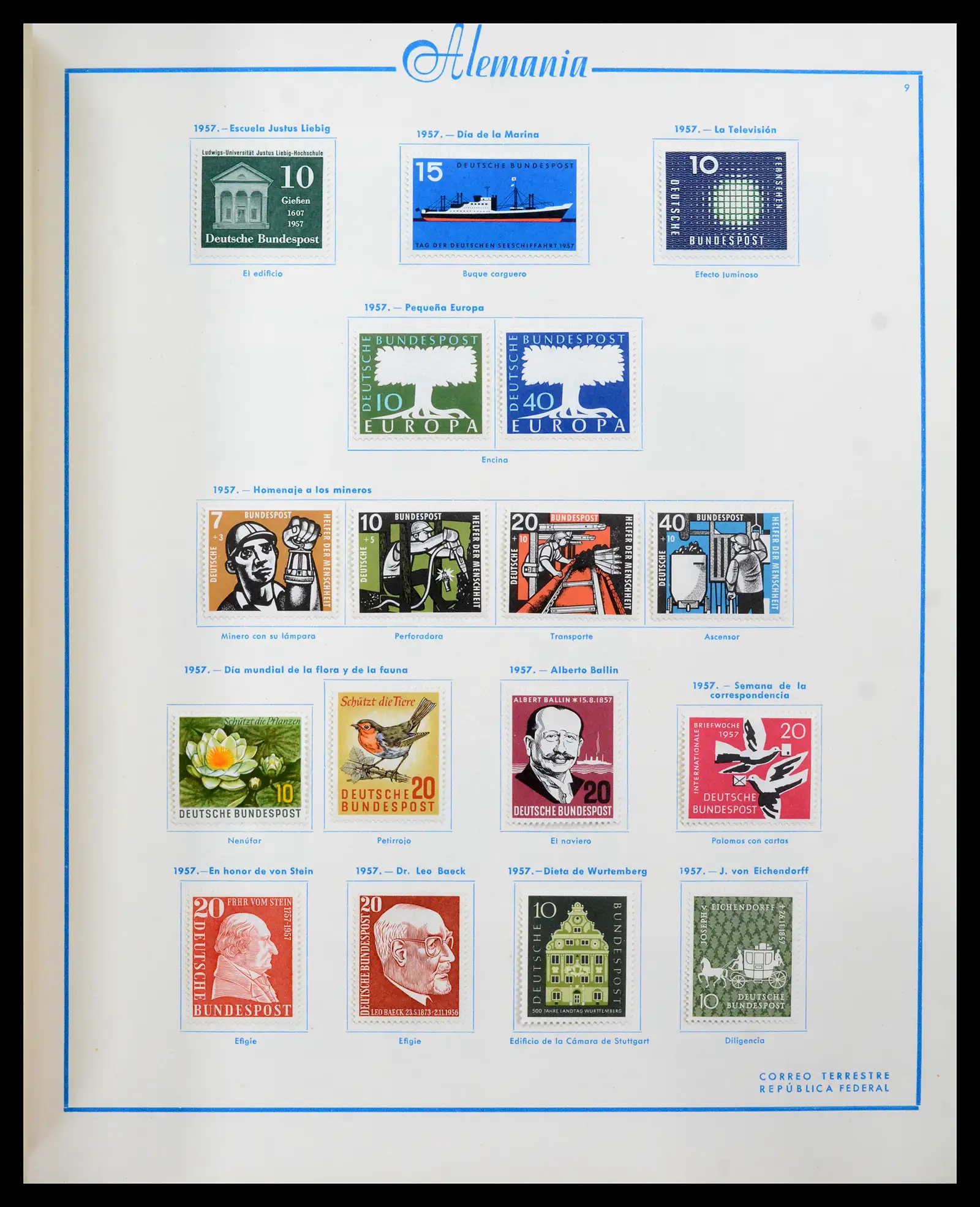 42224 0027 - Stamp collection 42224 Germany 1947-1962.